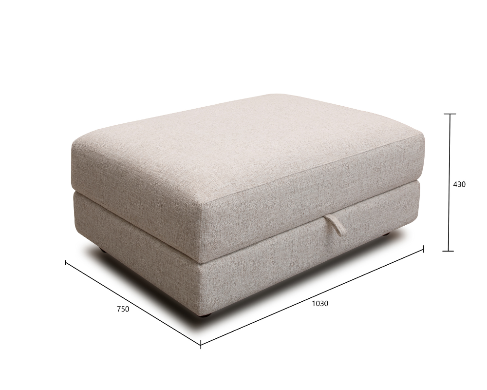 Lunar 3 Seater Cream
