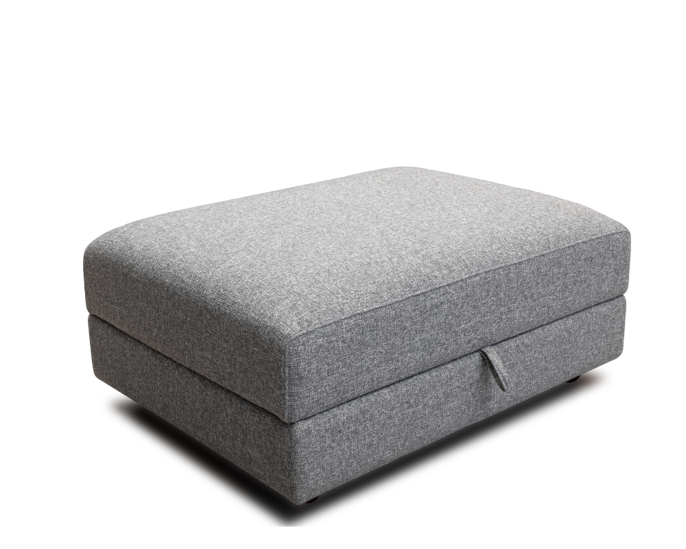 Drift Large Ottoman Footstool Grey