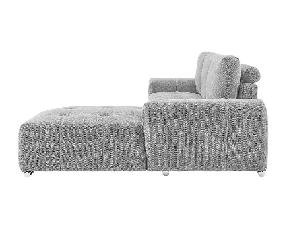 Zuma Right Hand Corner Sofa Silver