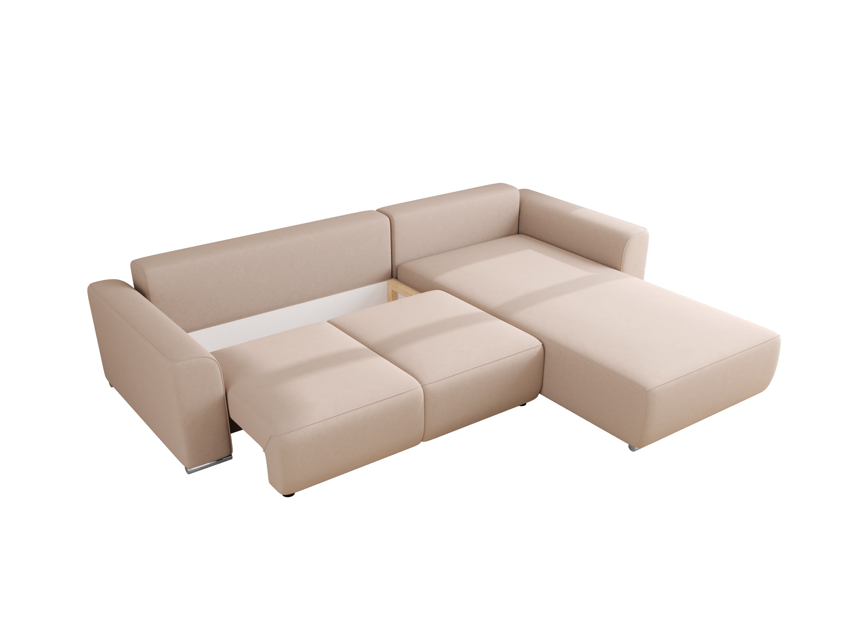 Gusto Universal L Shape Modular Corner Sofa Bed with Storage