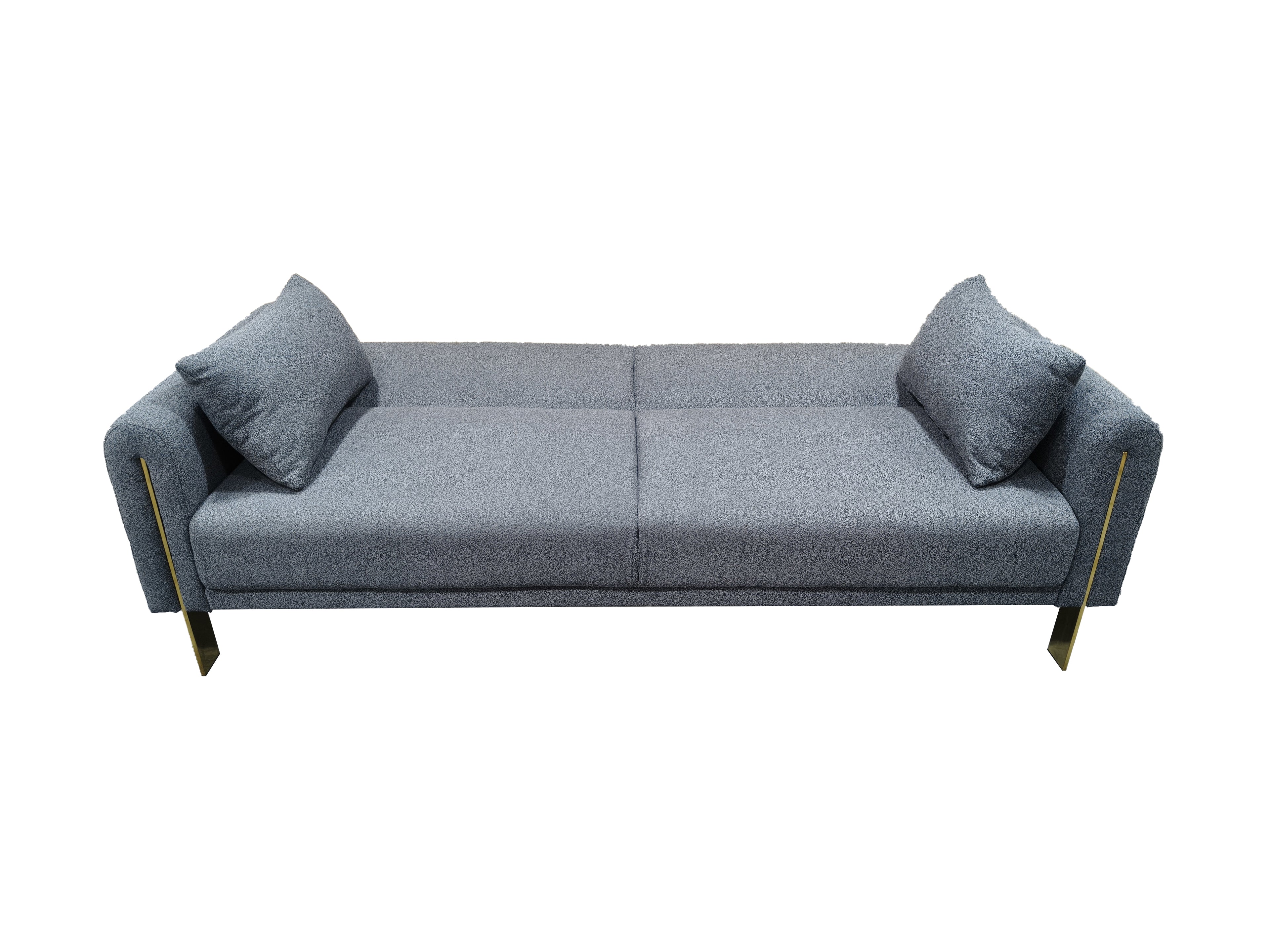 Loft Click Clack 3 seater sofa Bed Silver