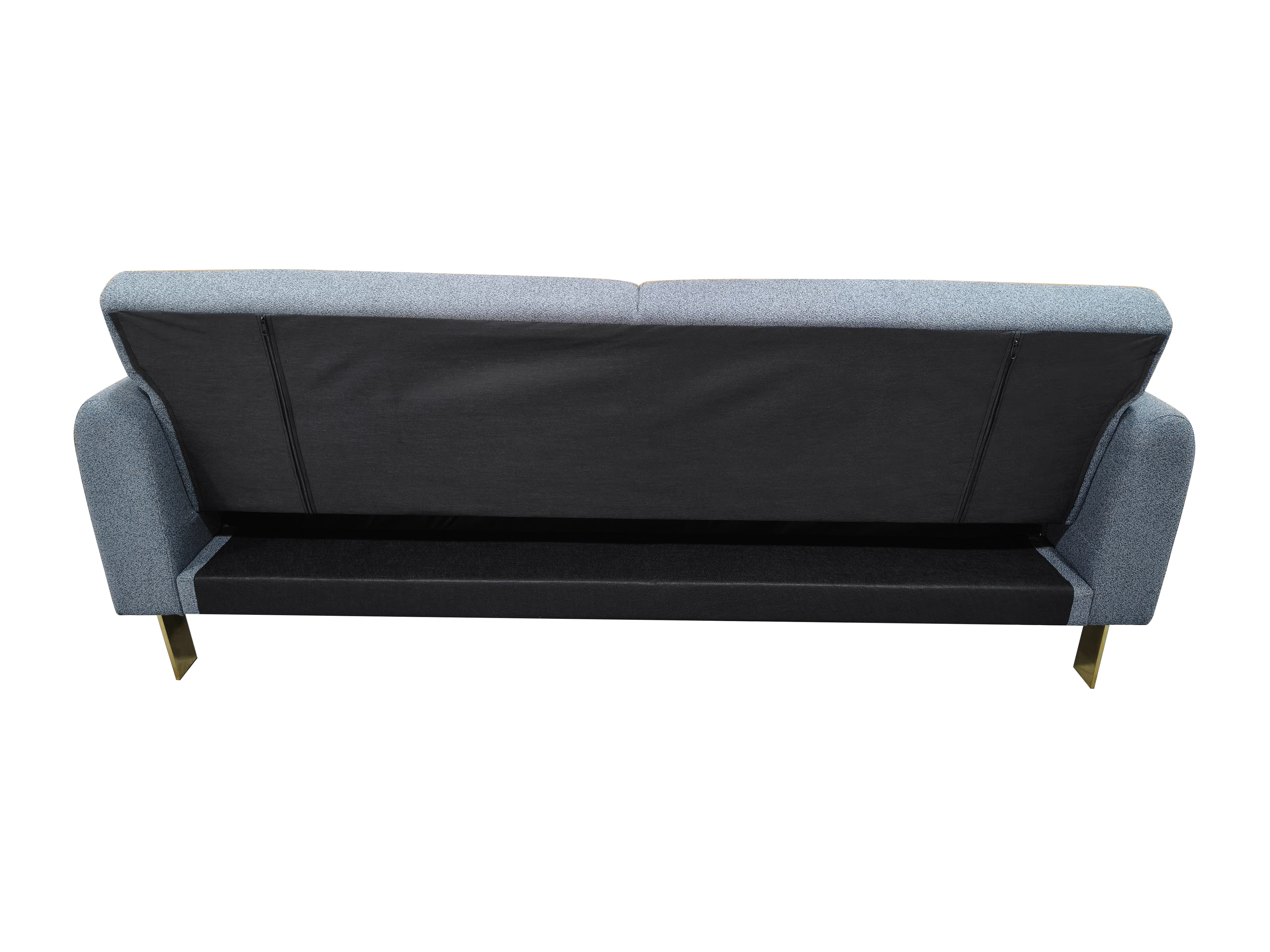 Loft Click Clack 3 seater sofa Bed Silver