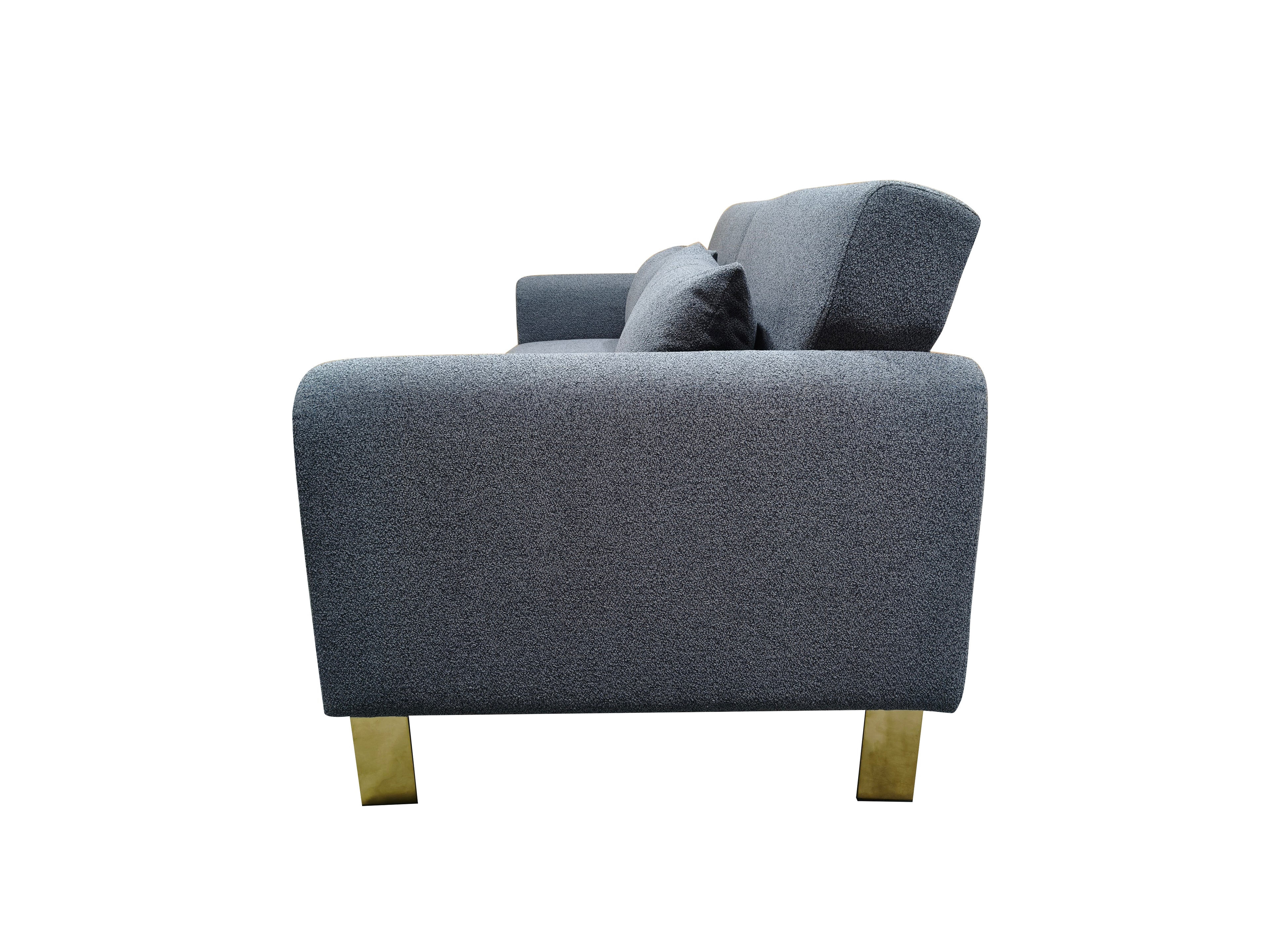 Loft Click Clack 3 seater sofa Bed Silver