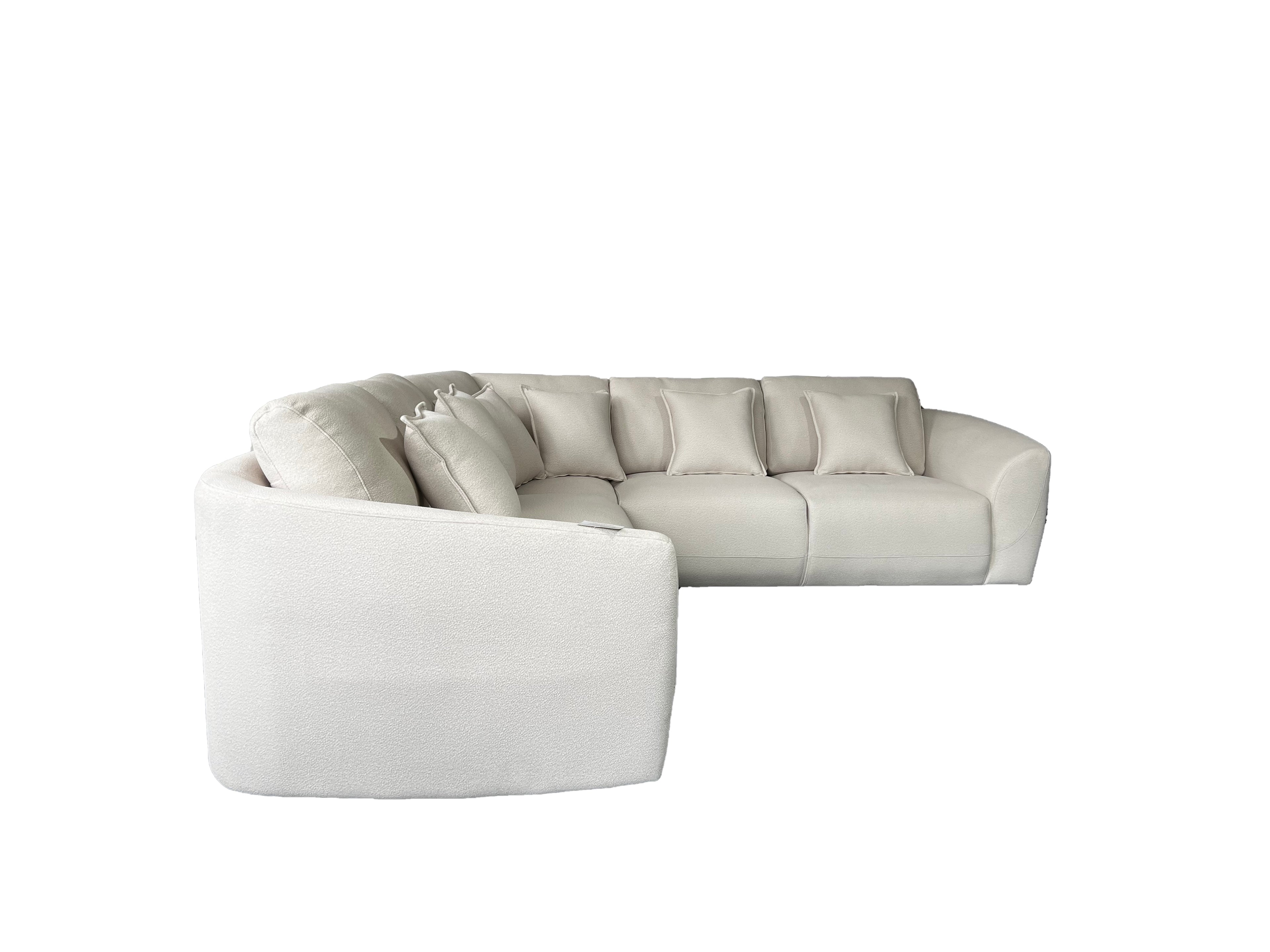 Bronte 5 Seater Corner Cream