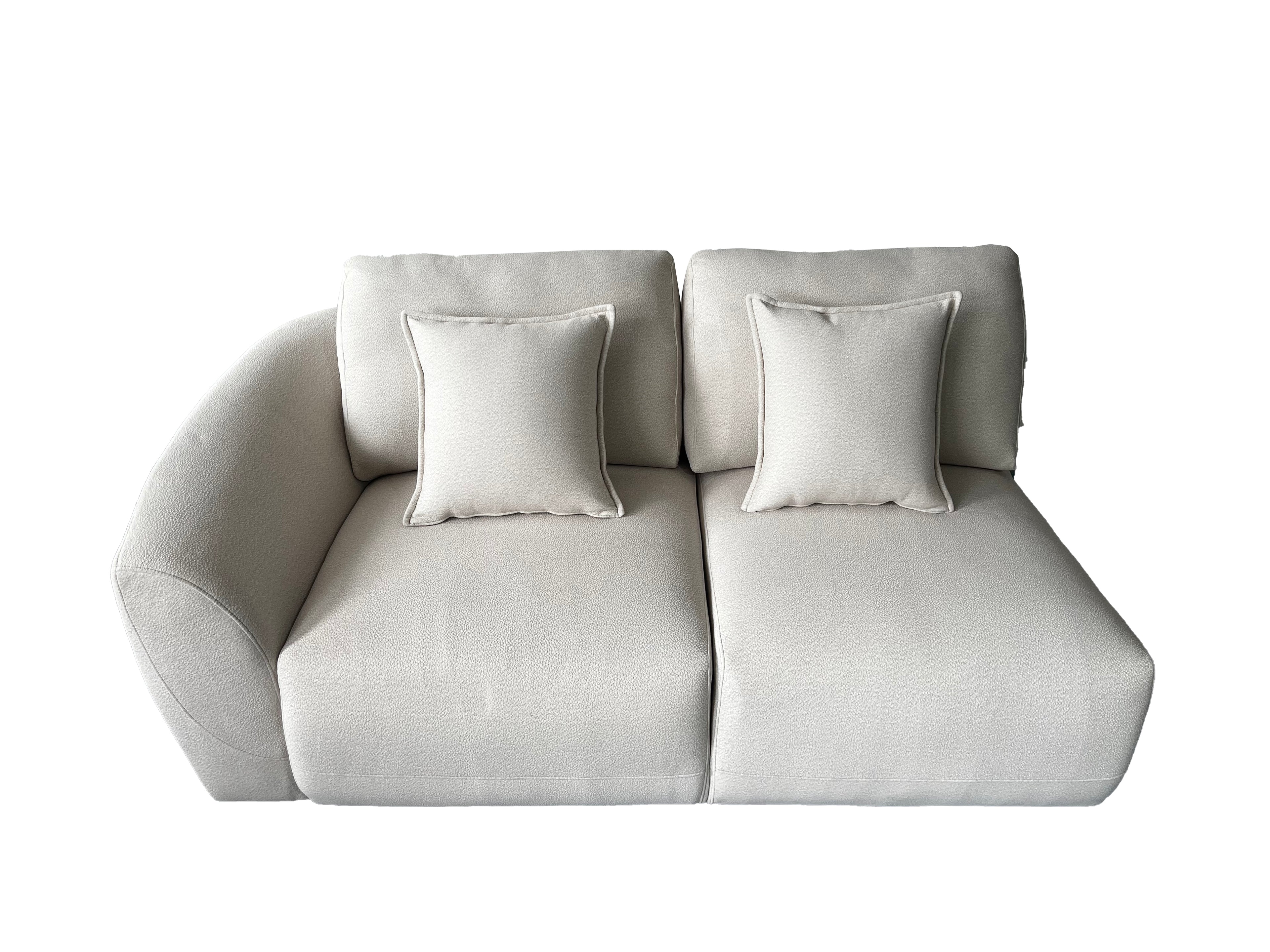 Bronte 5 Seater Corner Cream