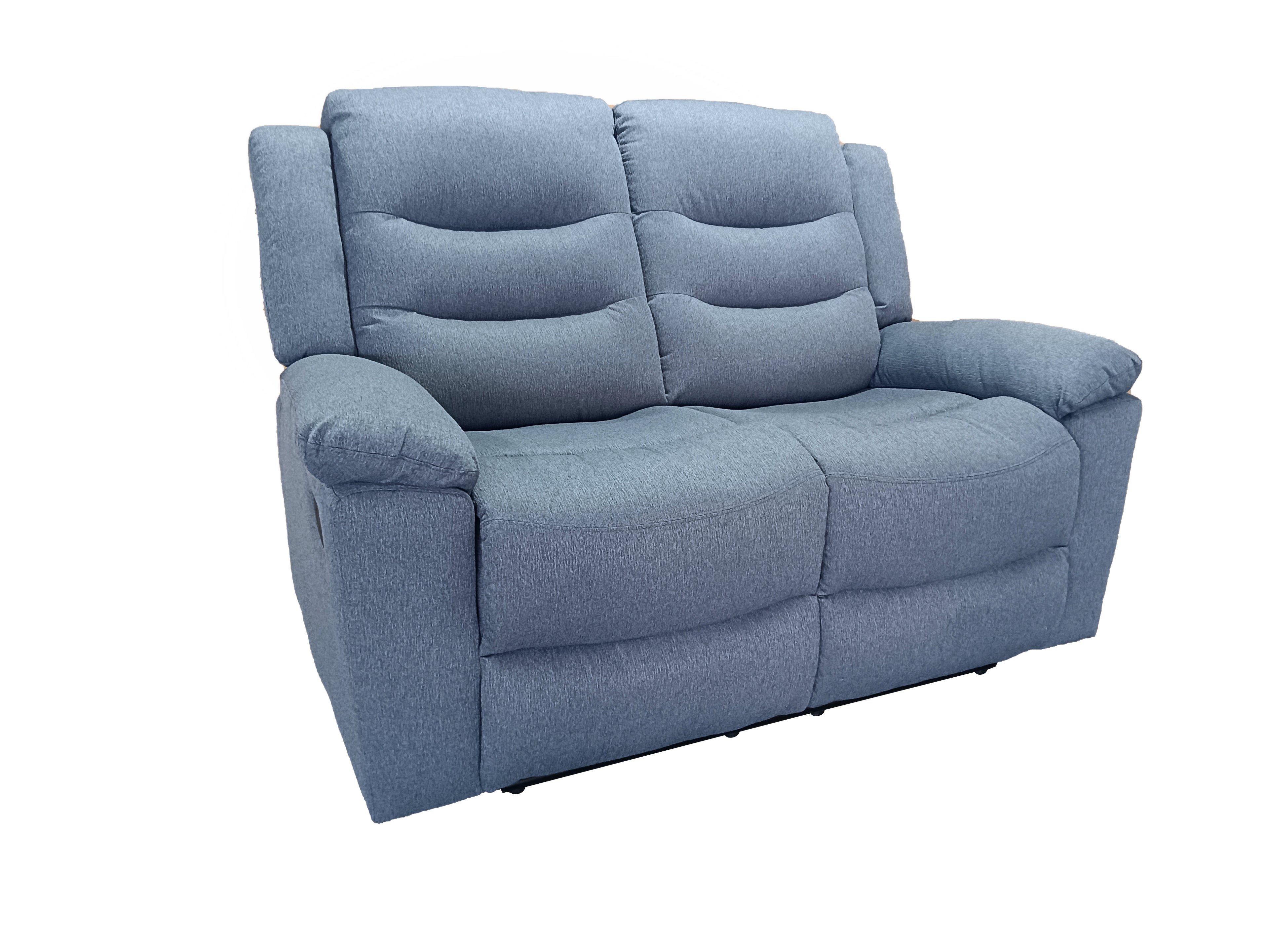 Sorrento 2+3 Seater Manual Recliner Fabric Grey