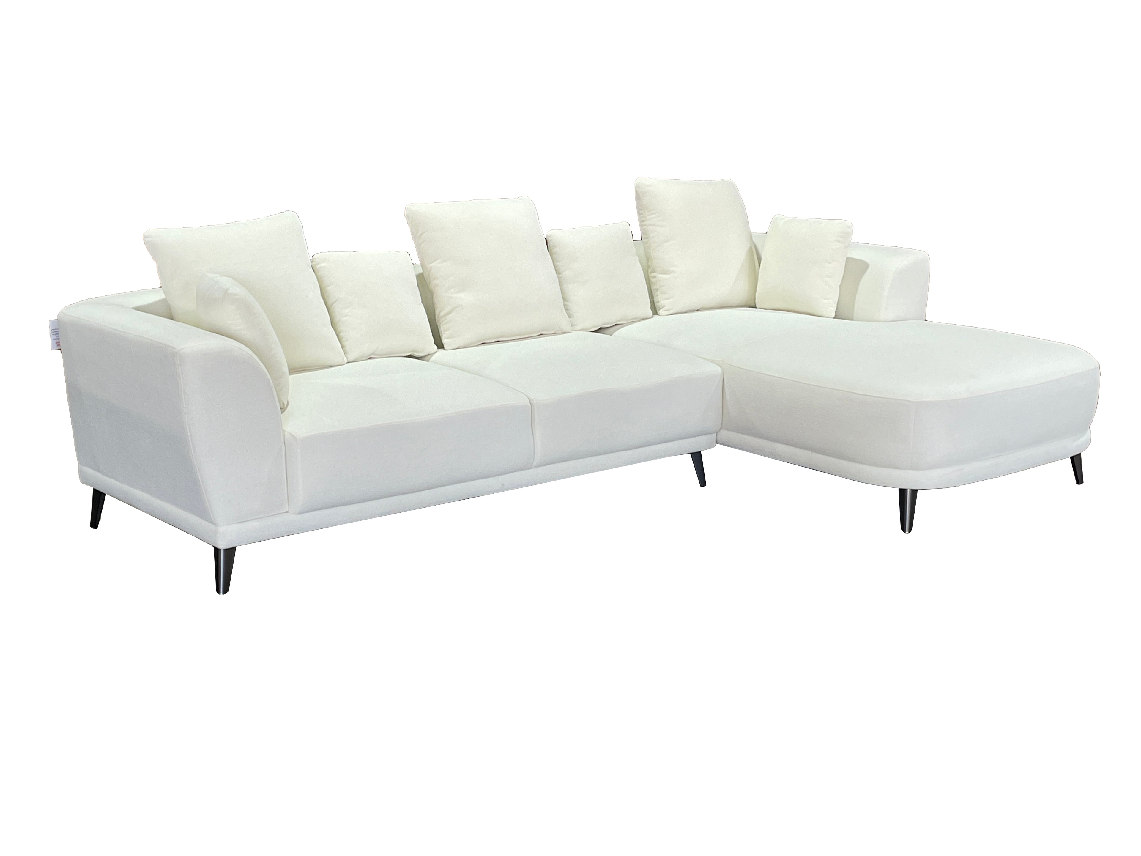 Marvella Right Hand Corner Sofa with Chase Cream