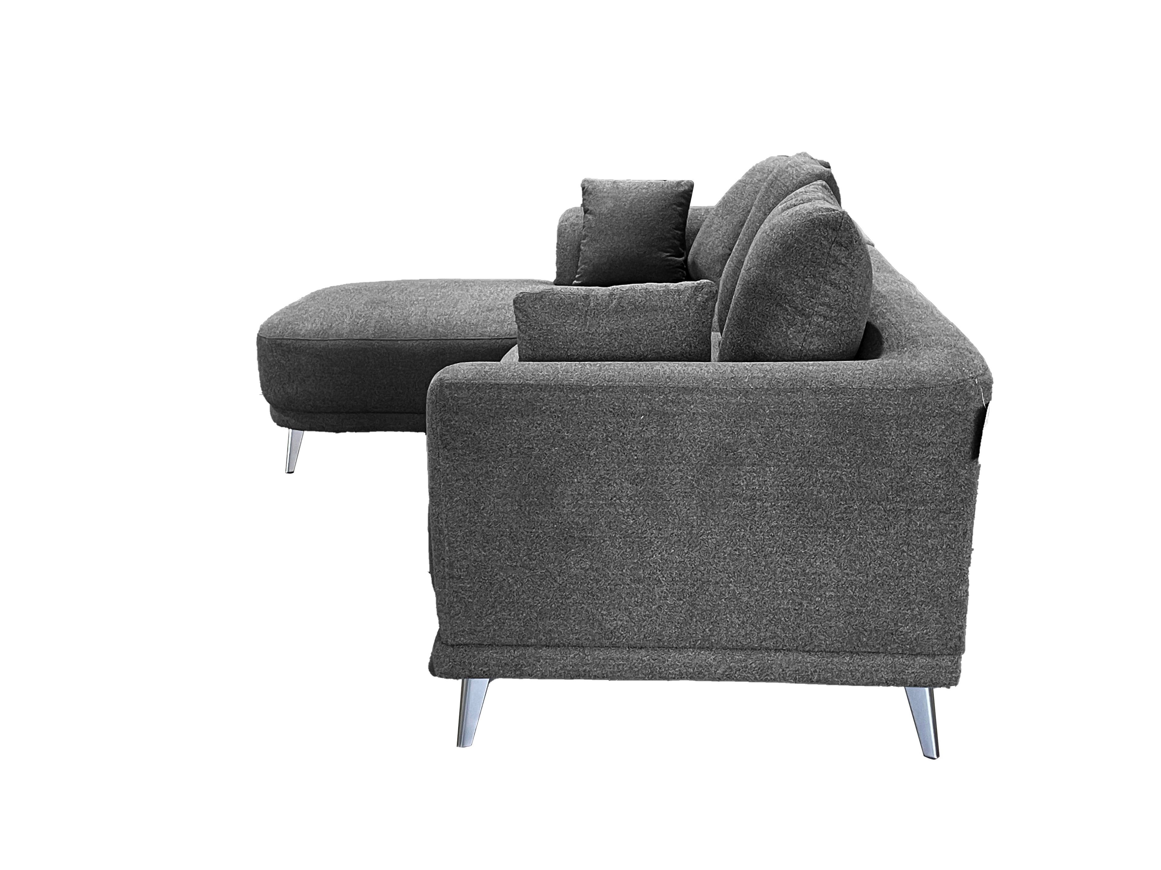Marvella Right Hand Corner Sofa with Chase Grey