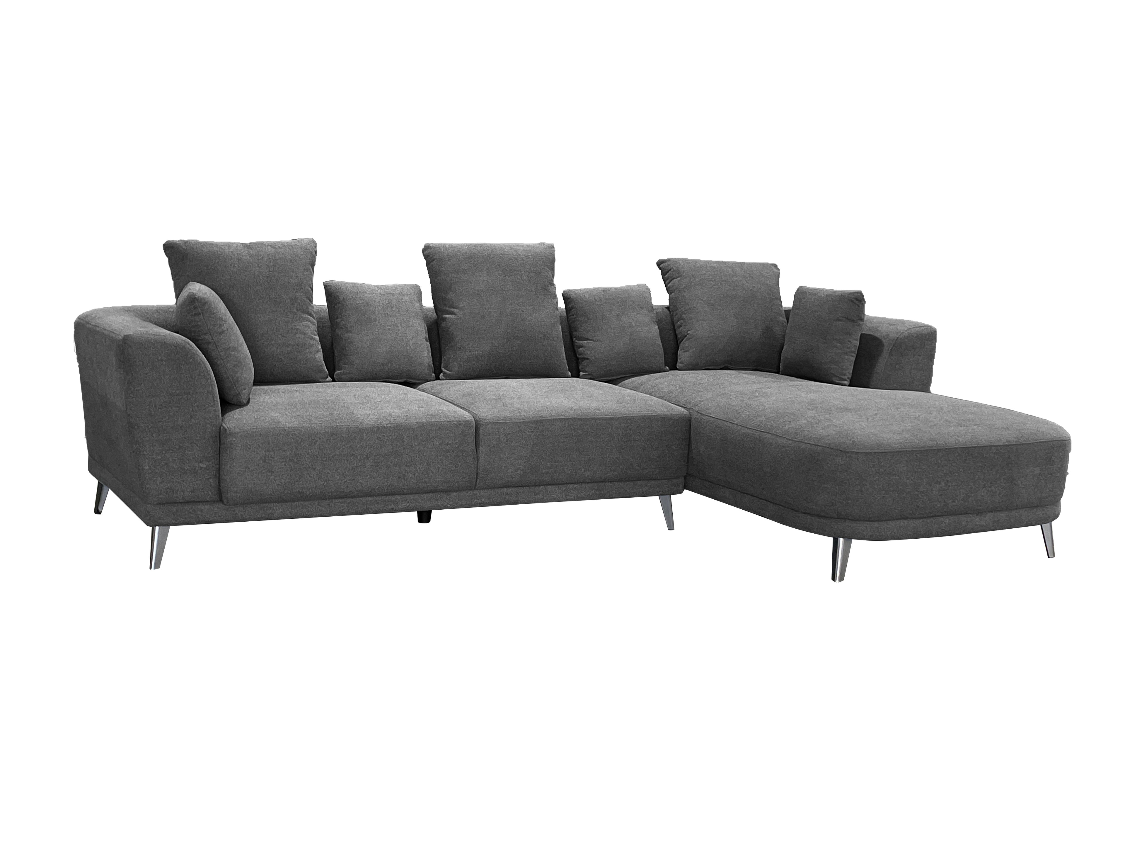Marvella Right Hand Corner Sofa with Chase Grey