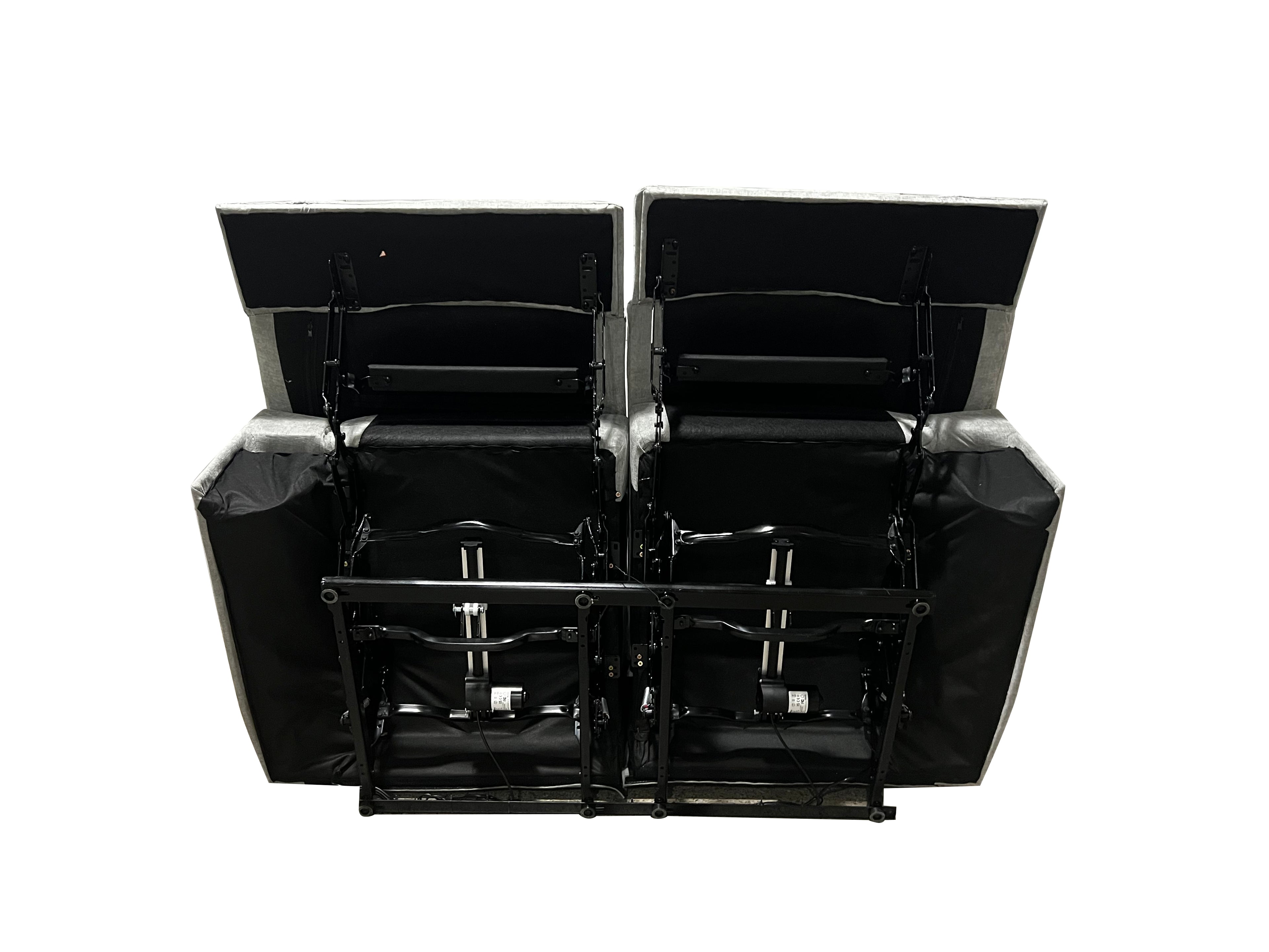 Harlow Fabric 1 Seater Electric Recliner Set Grey