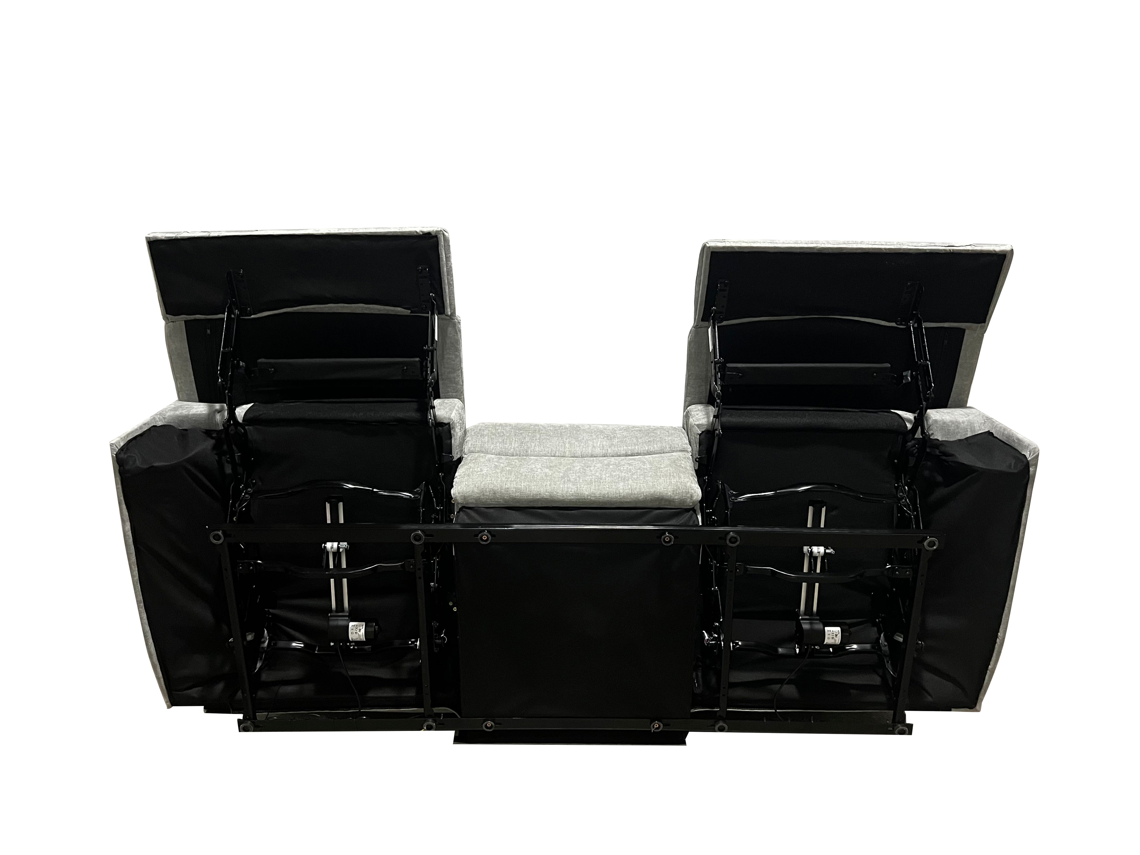 Harlow Fabric 1 Seater Electric Recliner Set Grey