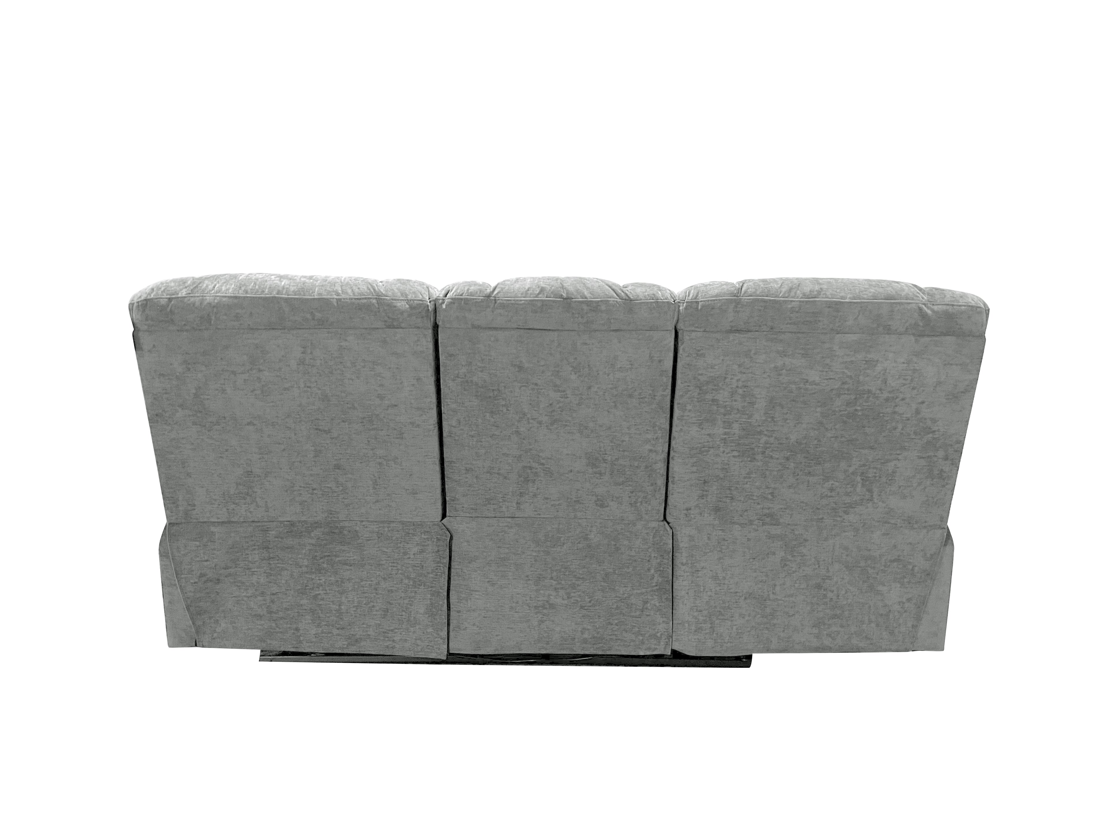 Harlow Fabric 1 Seater Electric Recliner Set Silver