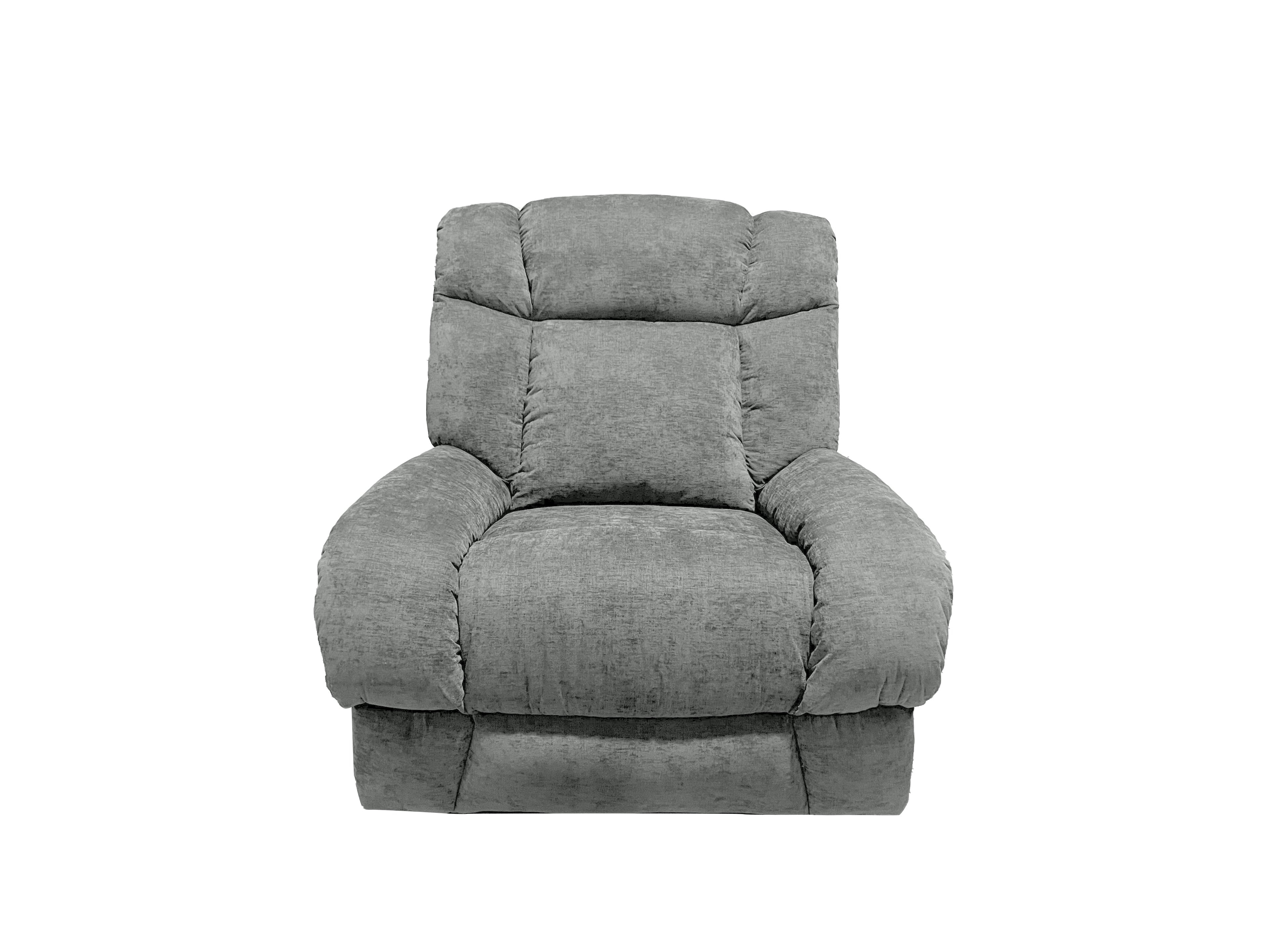 Harlow Fabric 1 Seater Electric Recliner Set Silver