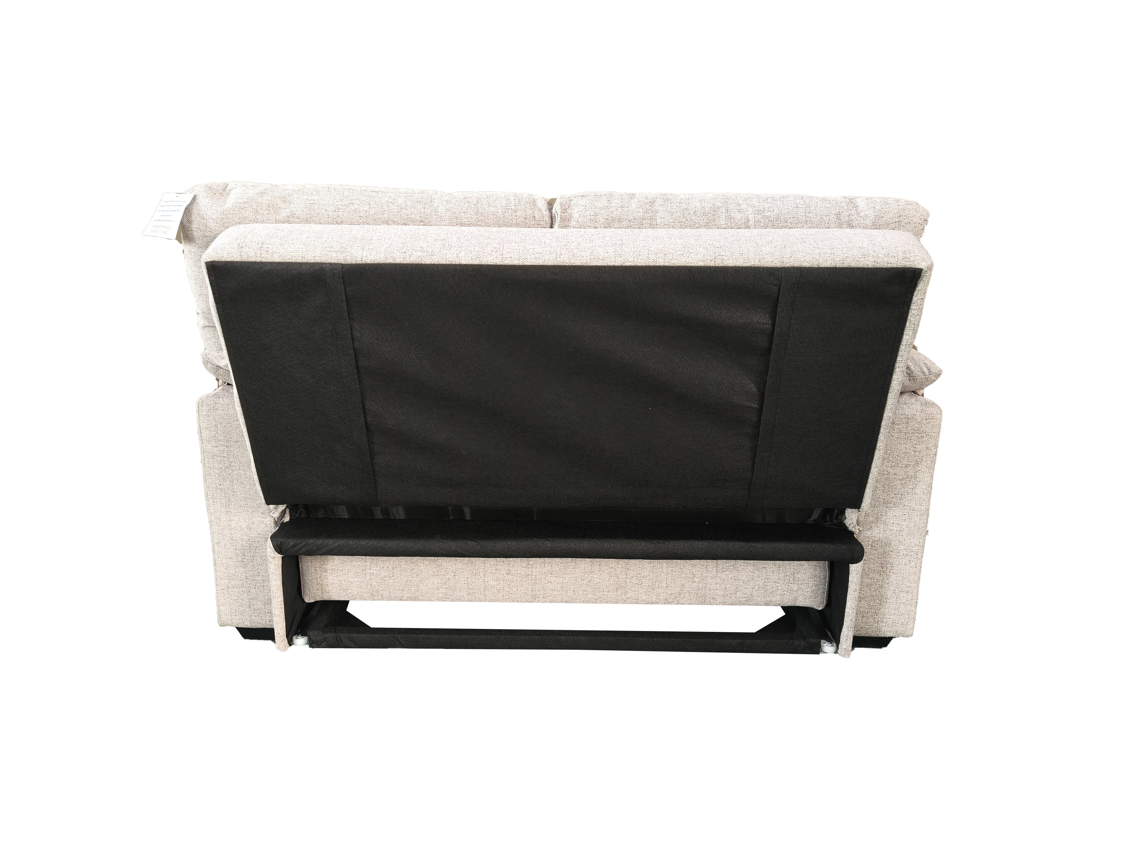 Viva 2 seater pull out sofa bed With Folded Back Beige