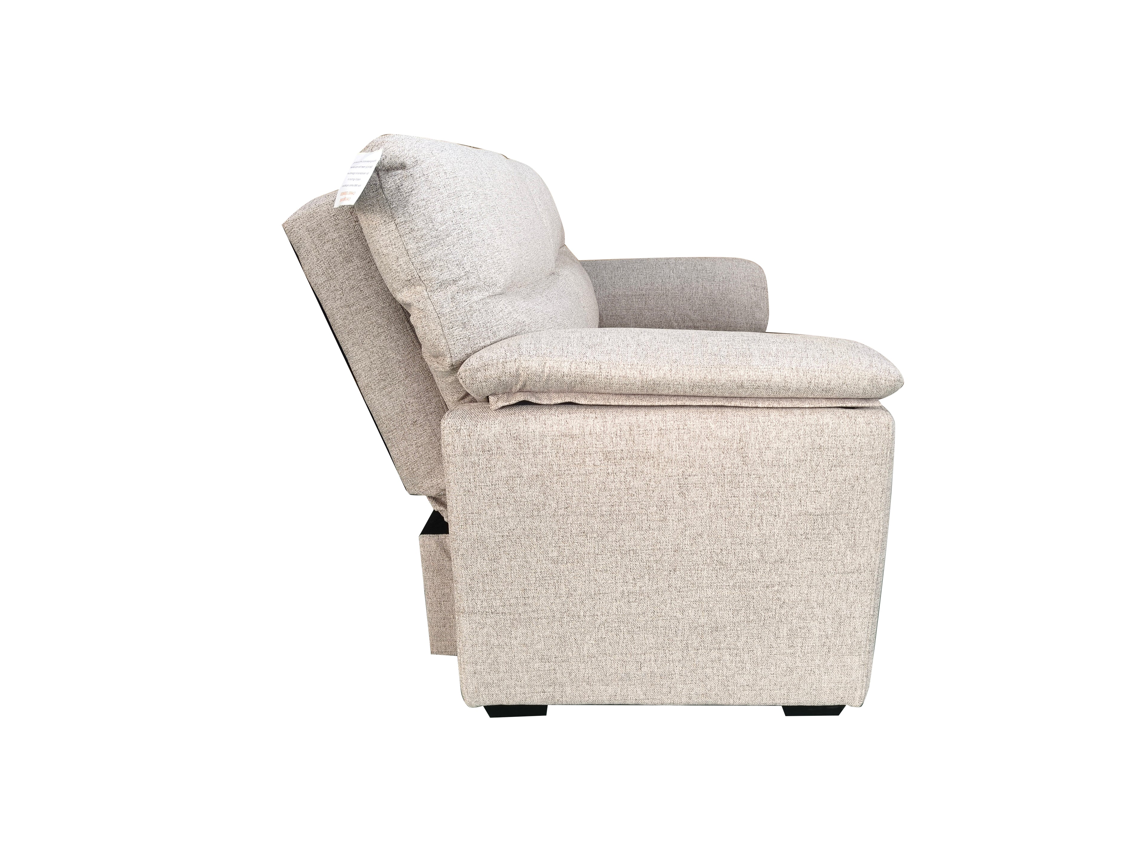 Viva 2 seater pull out sofa bed With Folded Back Beige