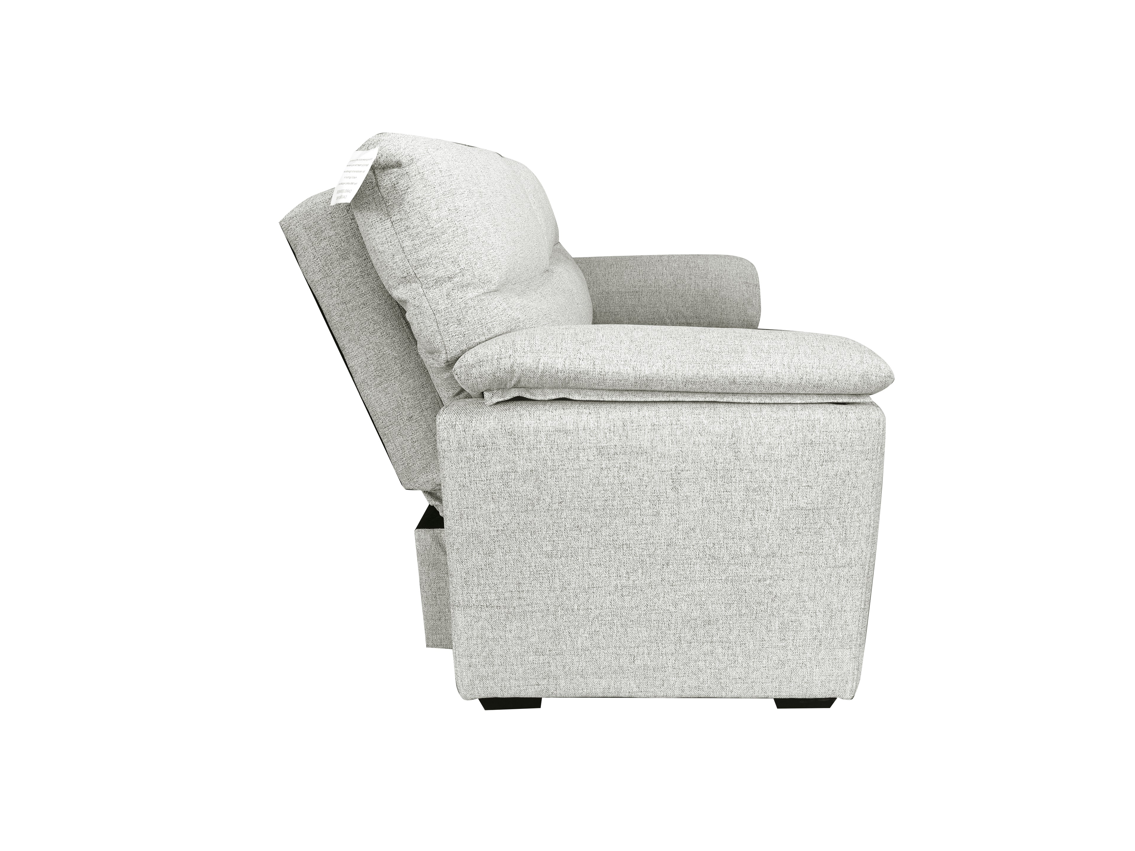 Viva 2 seater pull out sofa bed With Folded Back Silver