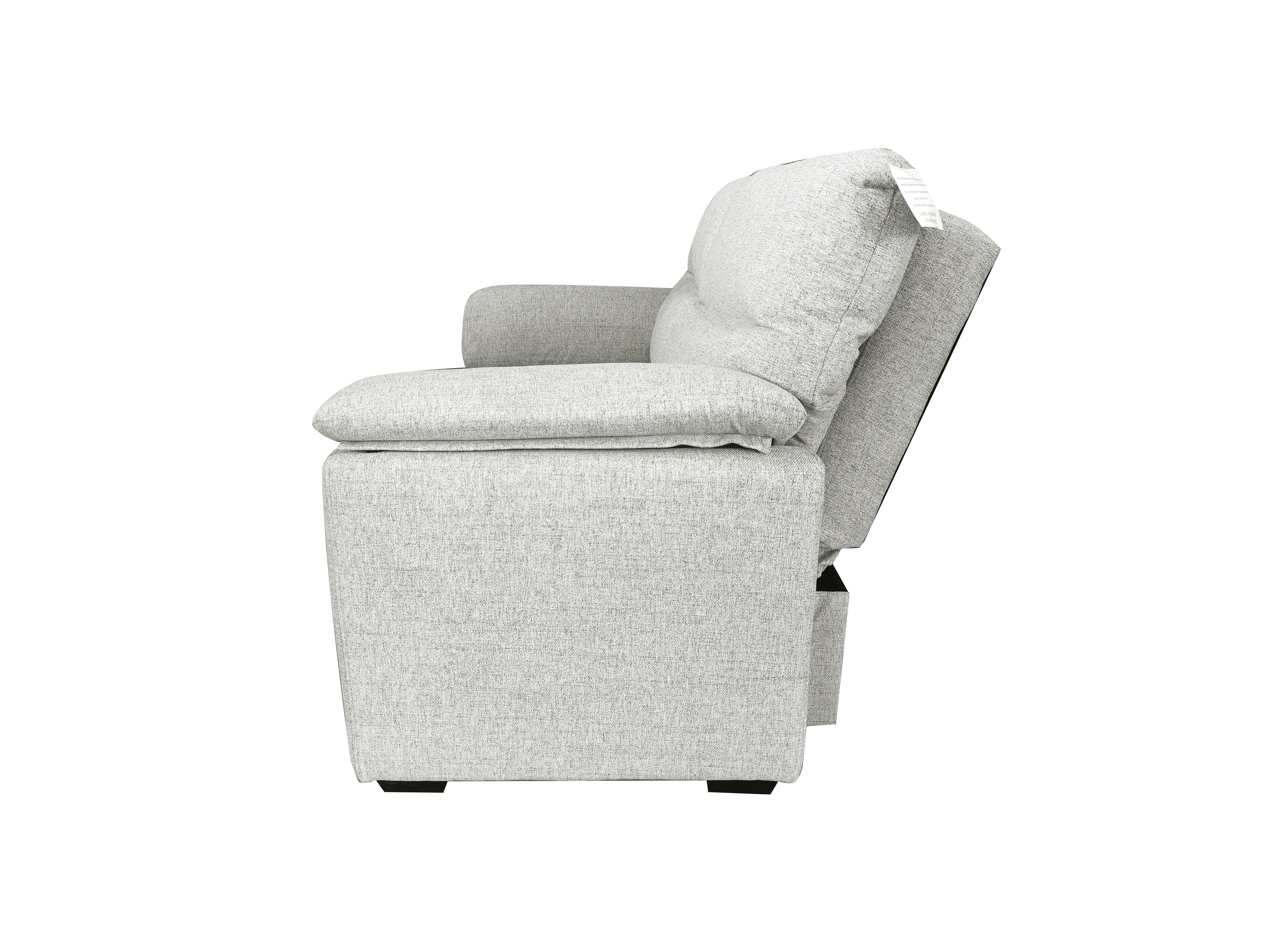 Viva 2 seater pull out sofa bed With Folded Back Silver