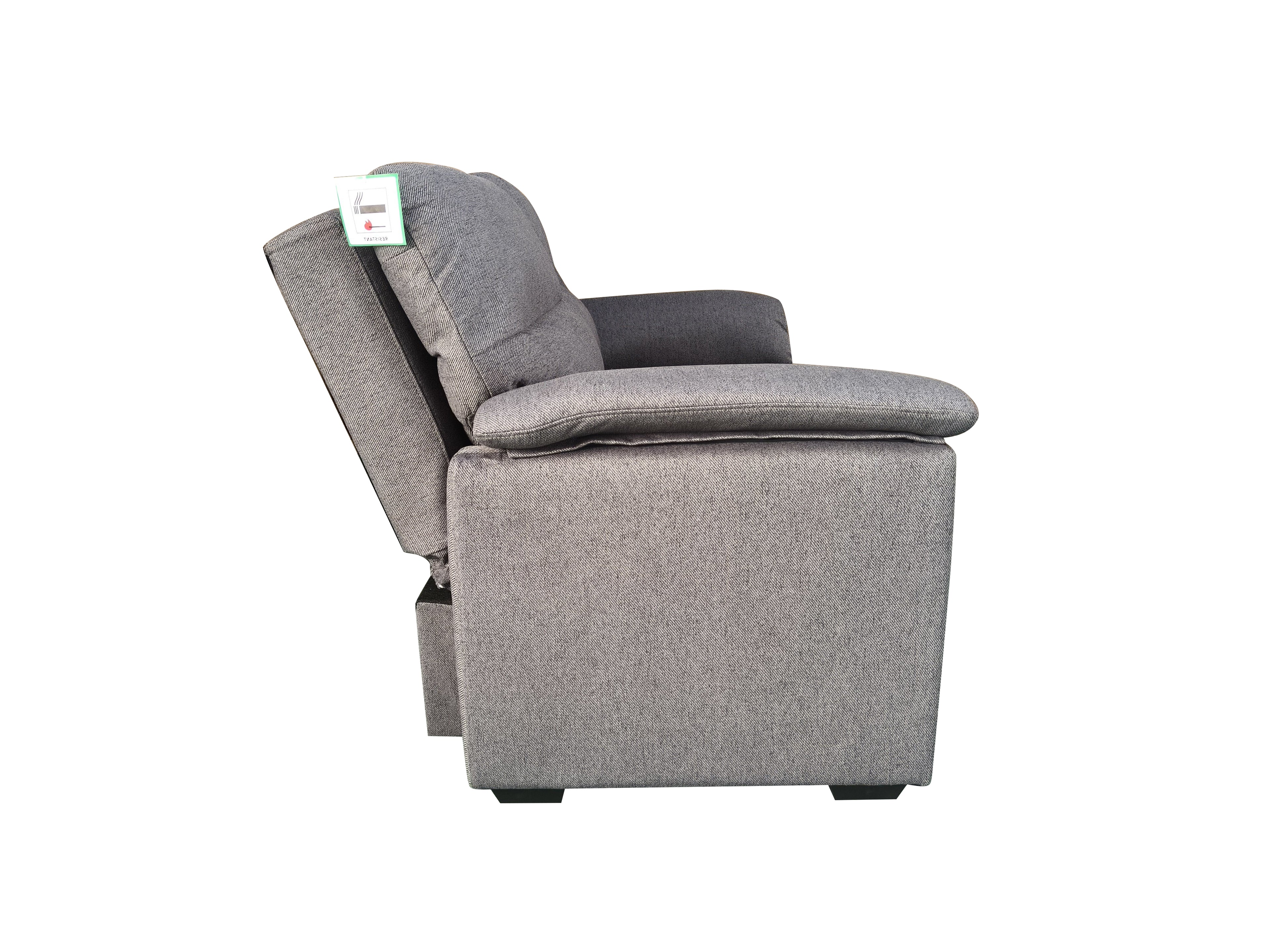 Viva 2 seater pull out sofa bed With Folded Back Grey