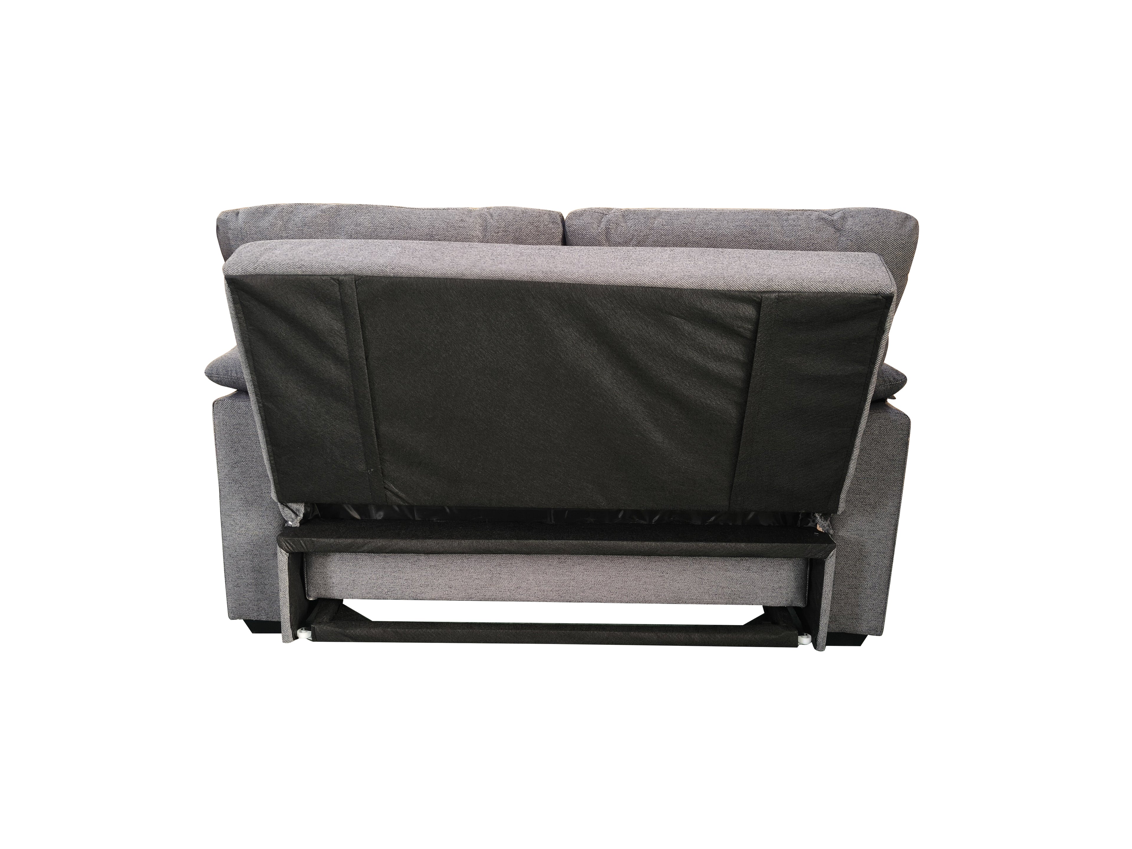 Viva 2 seater pull out sofa bed With Folded Back Grey