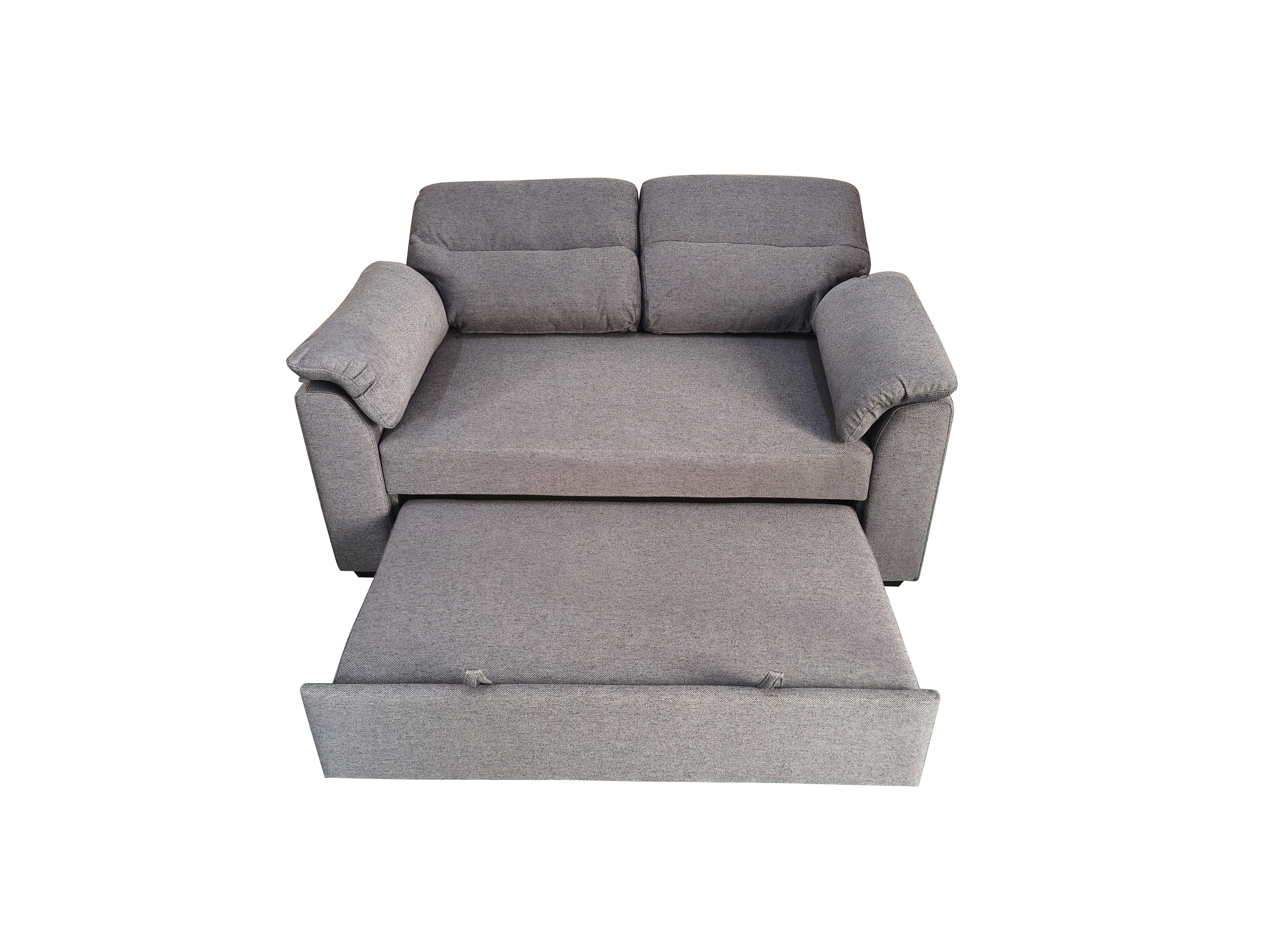 Viva 2 seater pull out sofa bed With Folded Back Grey