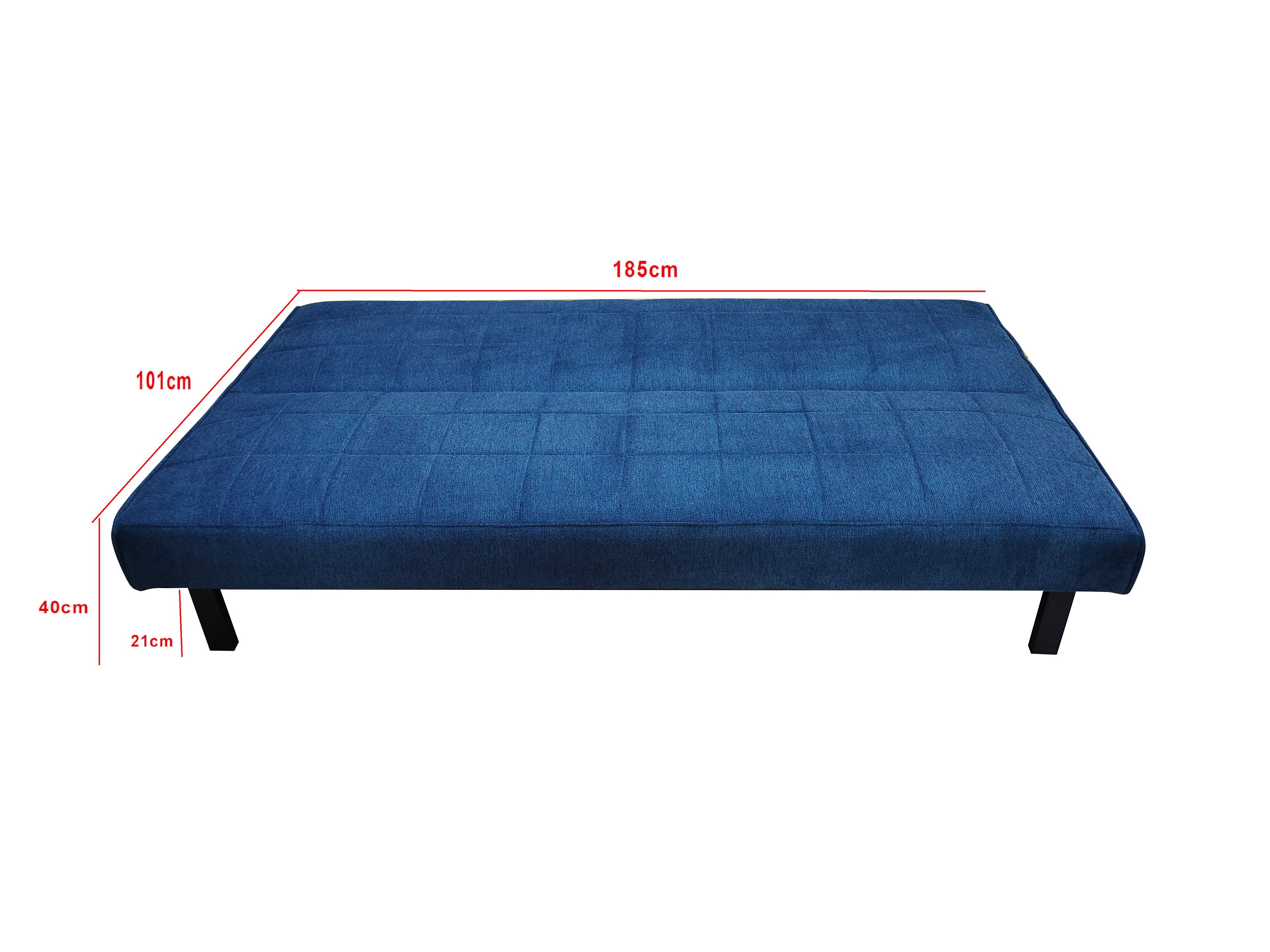 Alex 3 Seater Click Clack Sofa bed Grey