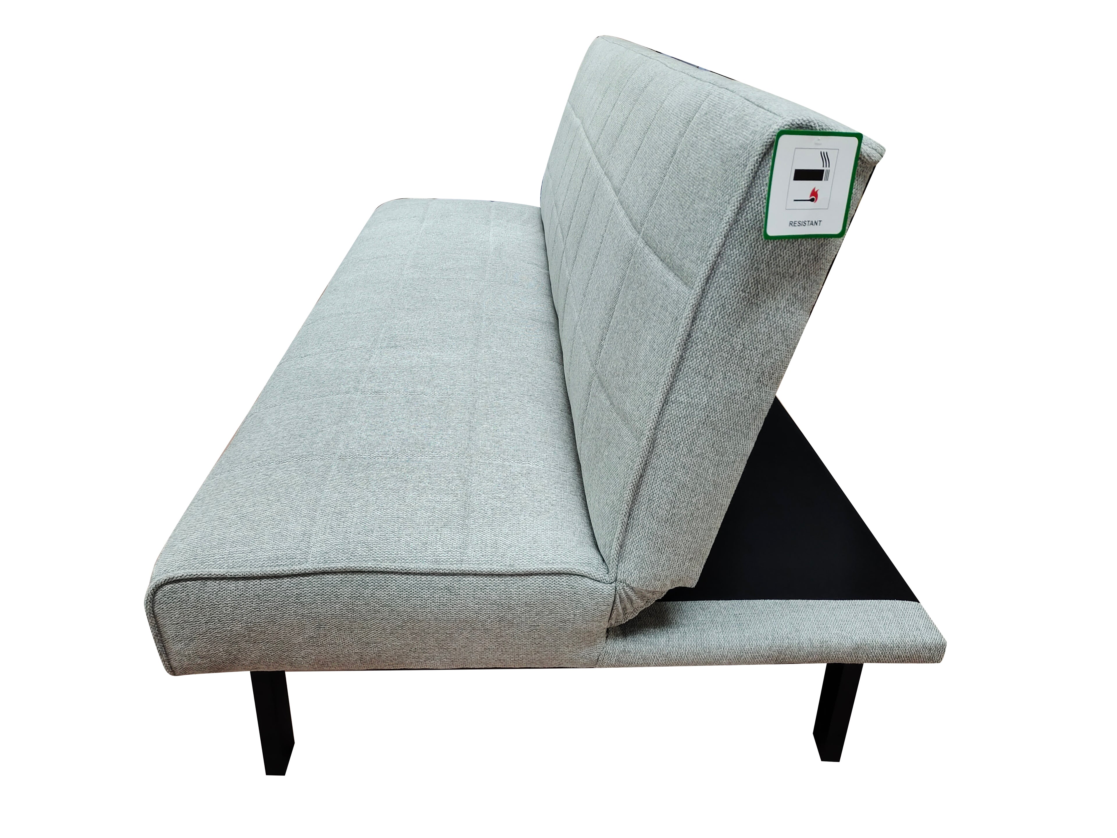 Alex 3 Seater Click Clack Sofa bed Silver