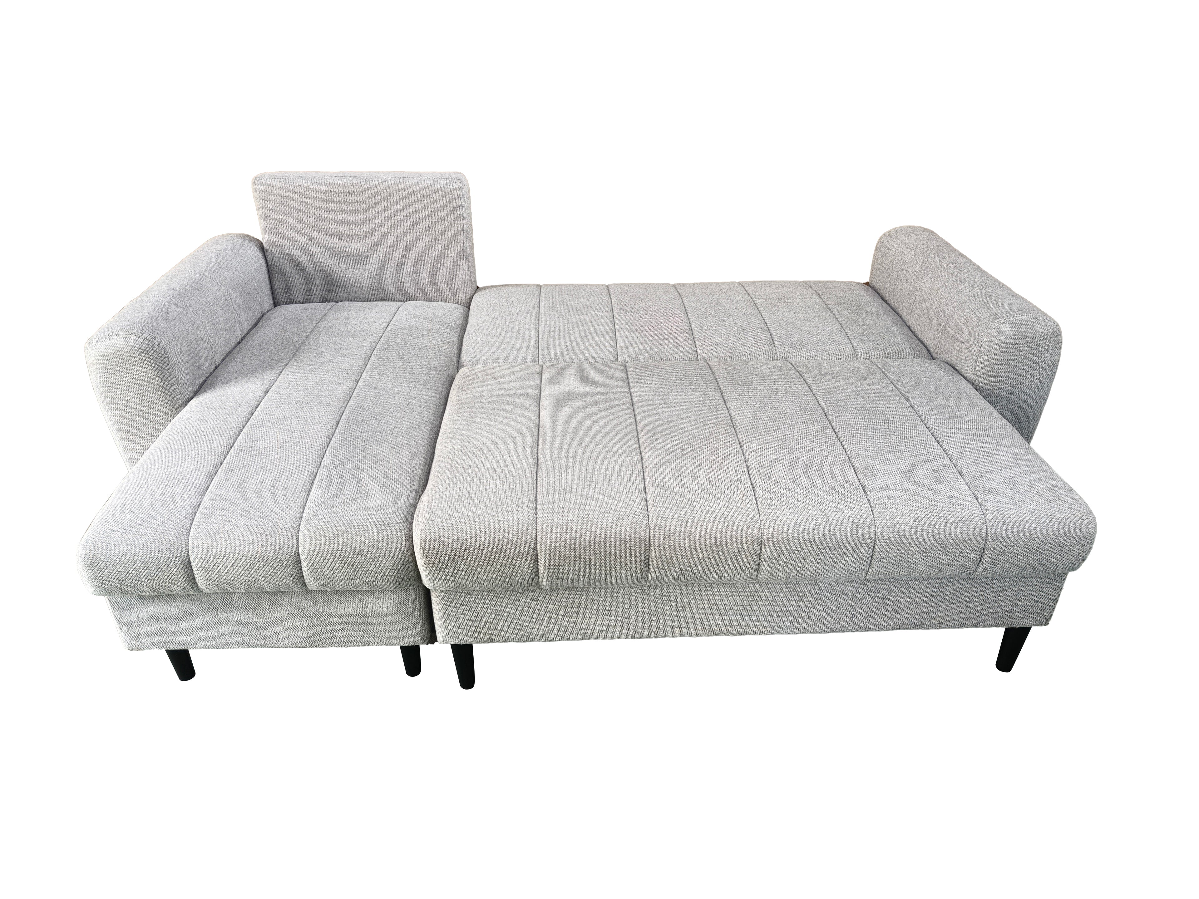 Amora Universal Corner Sofa bed With Storage Silver