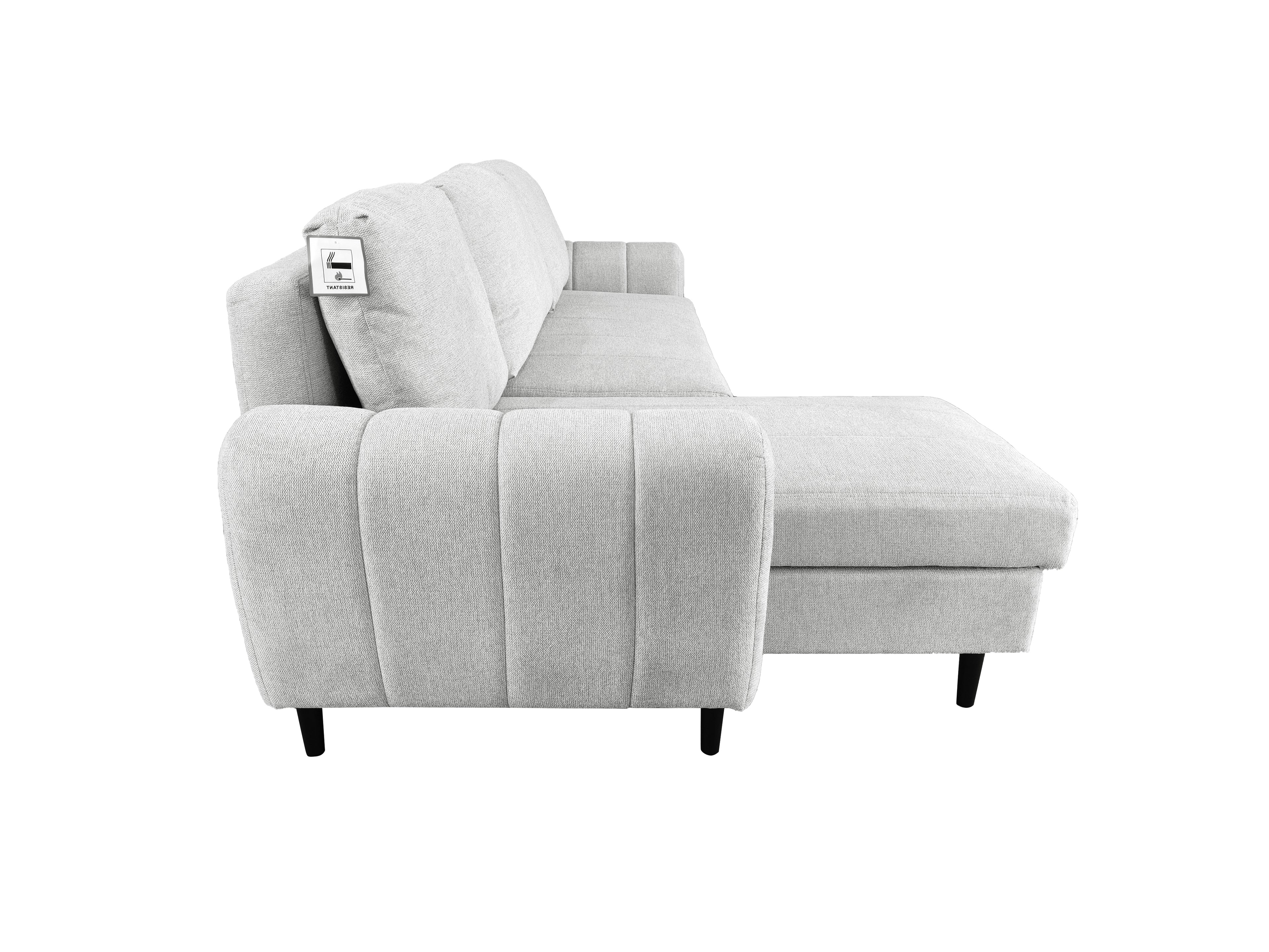 Amora Universal Corner Sofa bed With Storage Silver