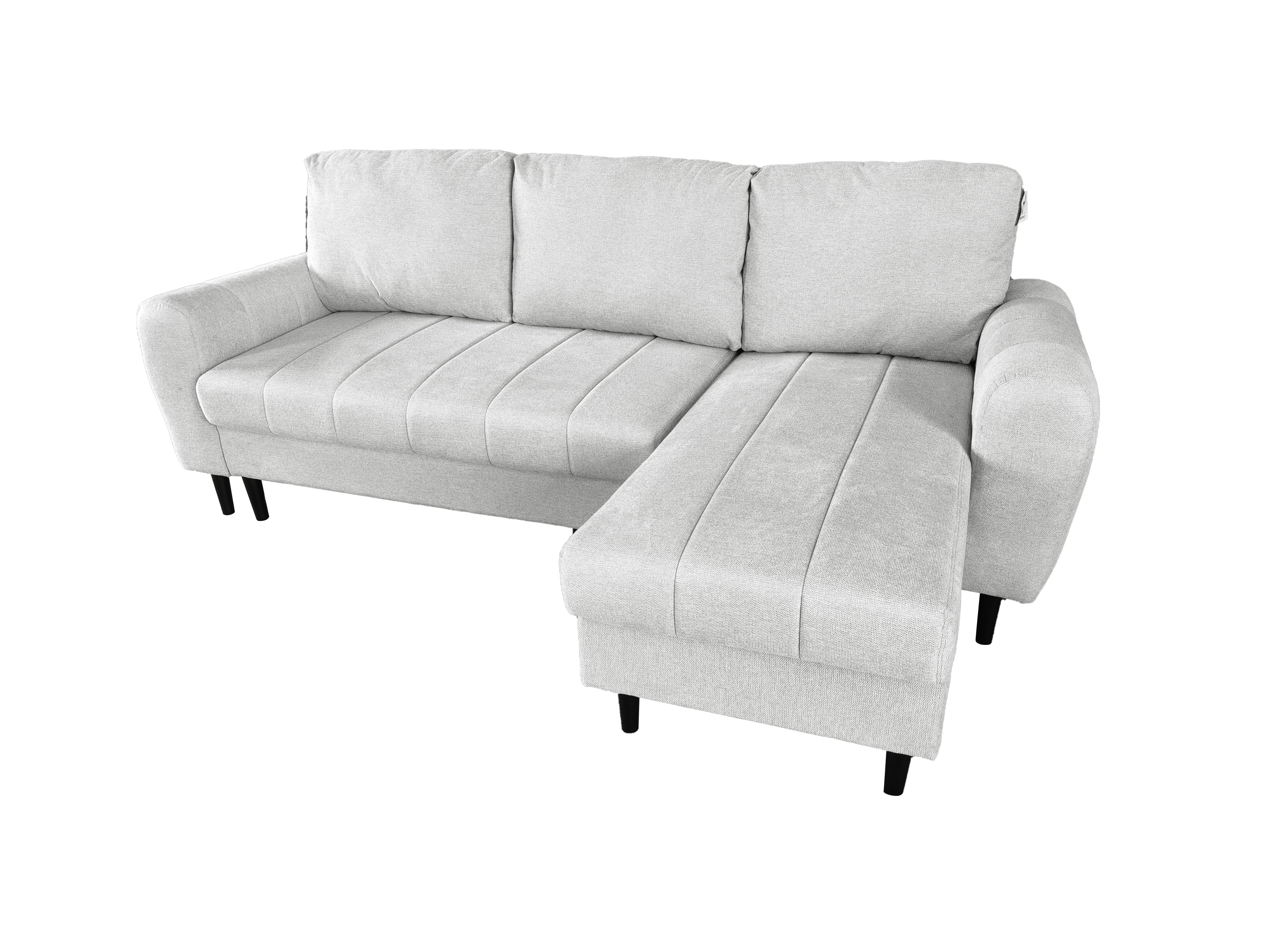 Amora Universal Corner Sofa bed With Storage Silver