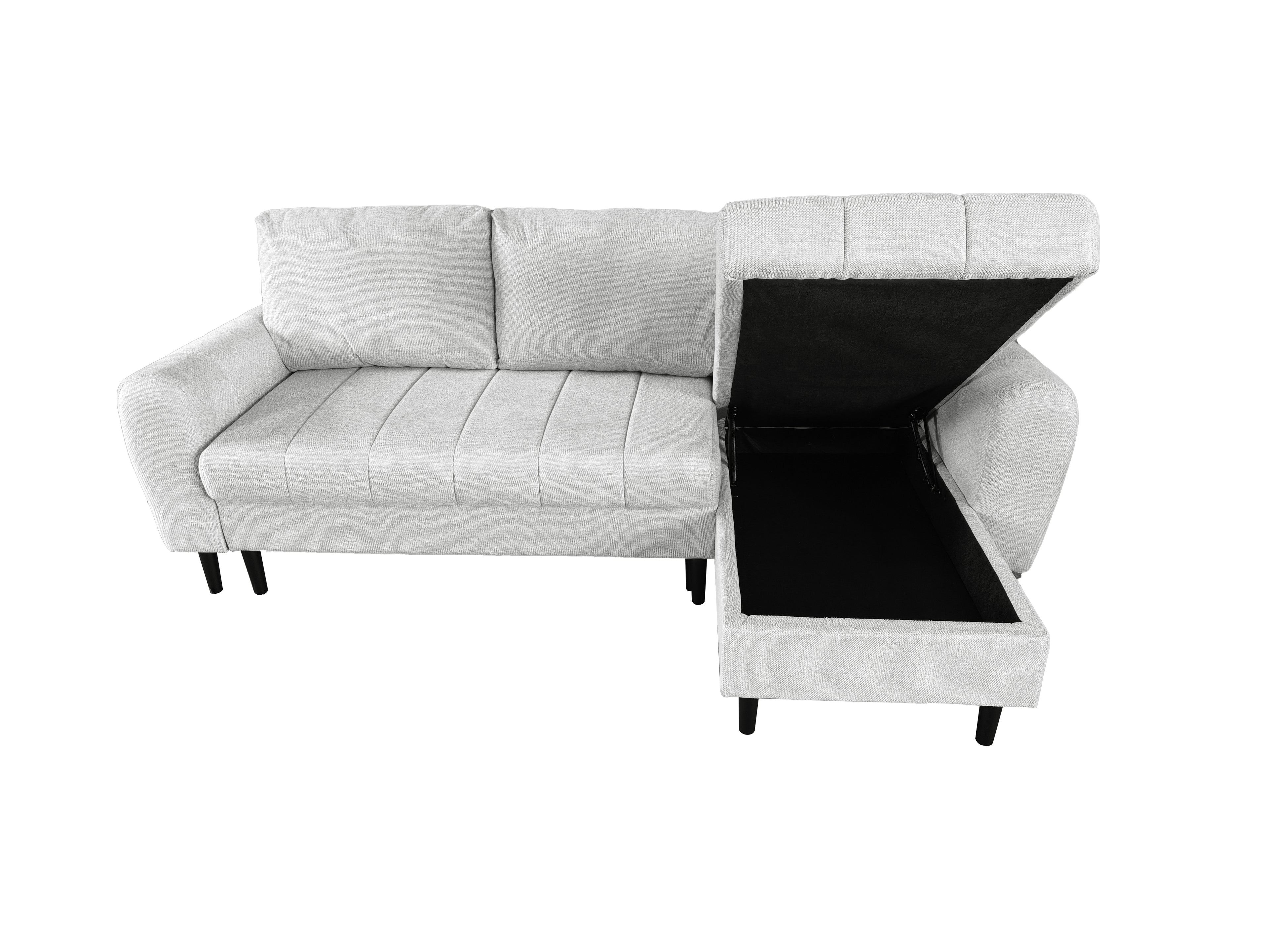 Amora Universal Corner Sofa bed With Storage Silver