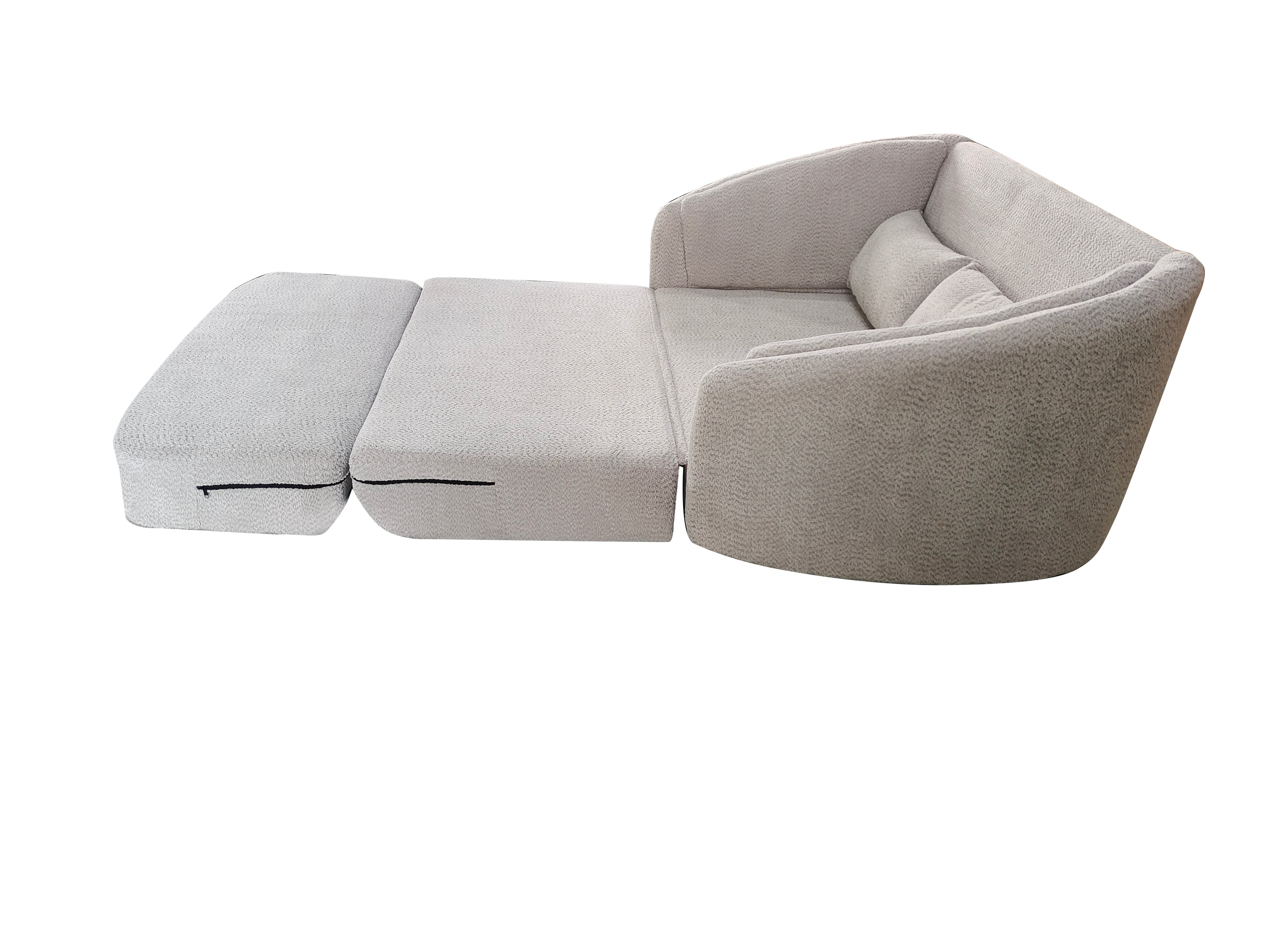 Hackney 2 seater sofabed With Foam Silver