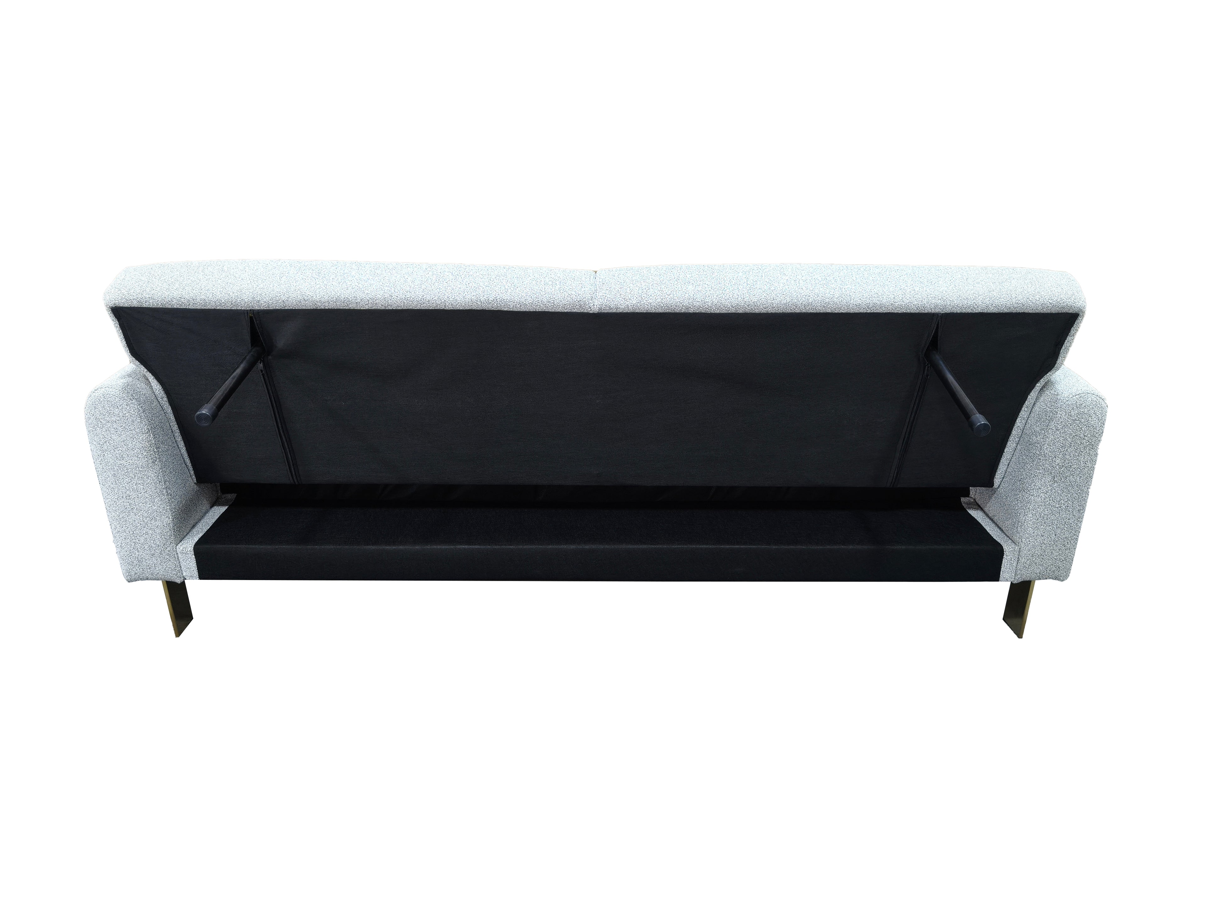 Loft Click Clack 3 seater sofa Bed Silver