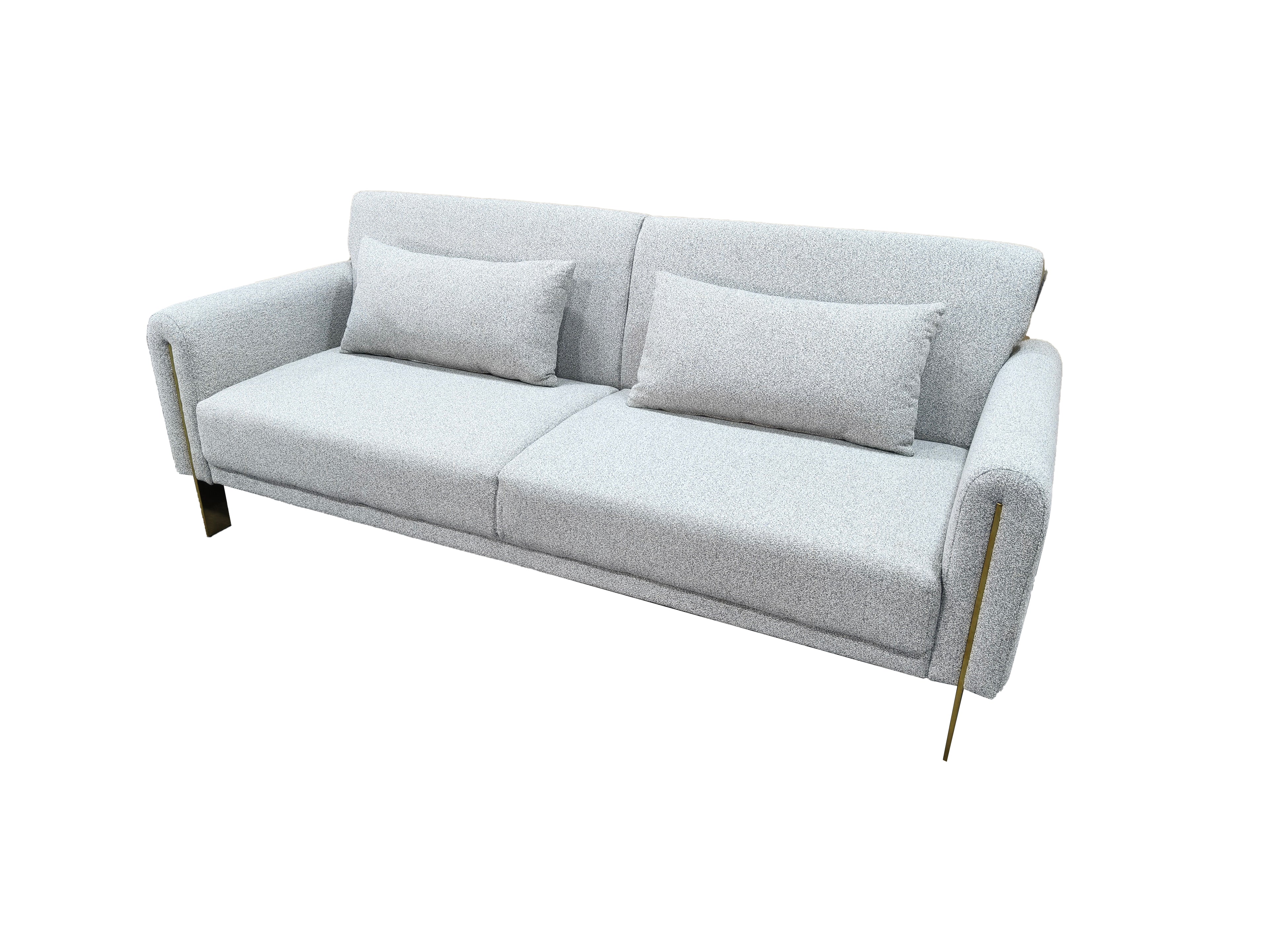 Loft Click Clack 3 seater sofa Bed Silver