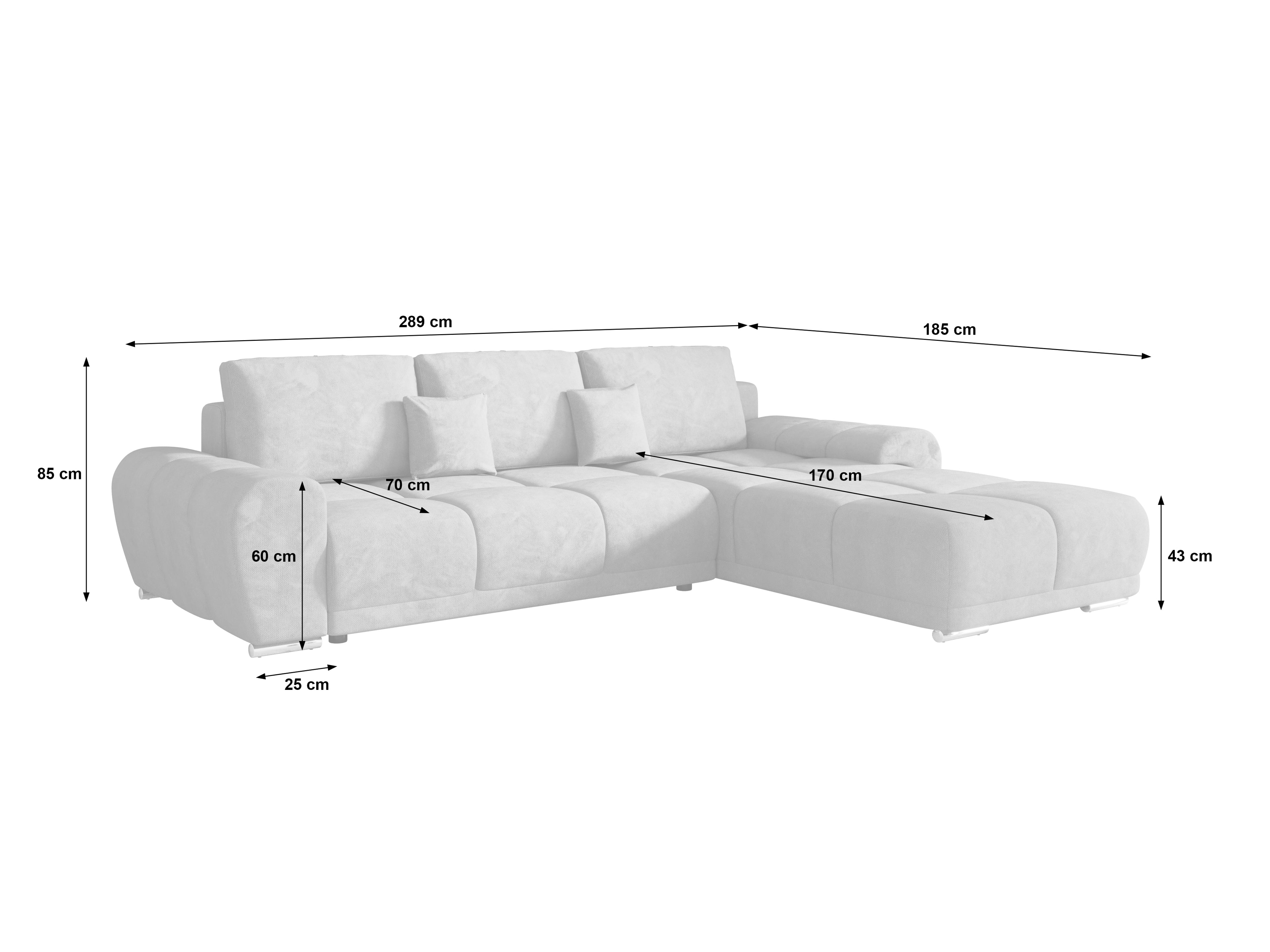 Gebba Universal Corner Sofabed with Storage