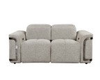 Nova 3 Seater Powered Electric Recliner with adjustable Headrest Silver