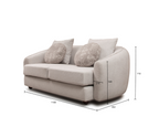 Lunar 2+3 sofa set Cream
