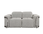 Nova 3 Seater Powered Electric Recliner with adjustable Headrest Silver