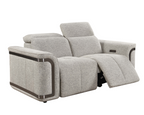 Nova 3 Seater Powered Electric Recliner with adjustable Headrest Silver