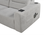 Mayfair 3 seater Electric Sliding seats Black with Bluetooth speakers || Wireless charger  || USB port
