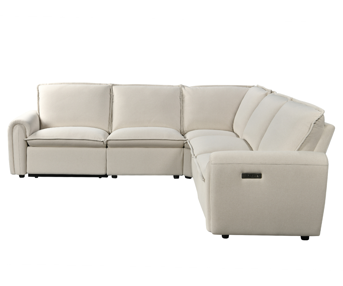 Chicago 5 seater Electric Corner Feather Filled Seats