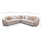 Lunar 2+3 sofa set Cream