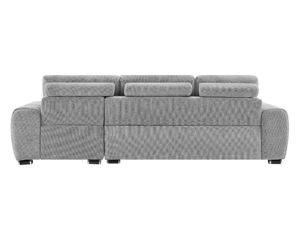 Zuma Left hand Corner Sofa Silver