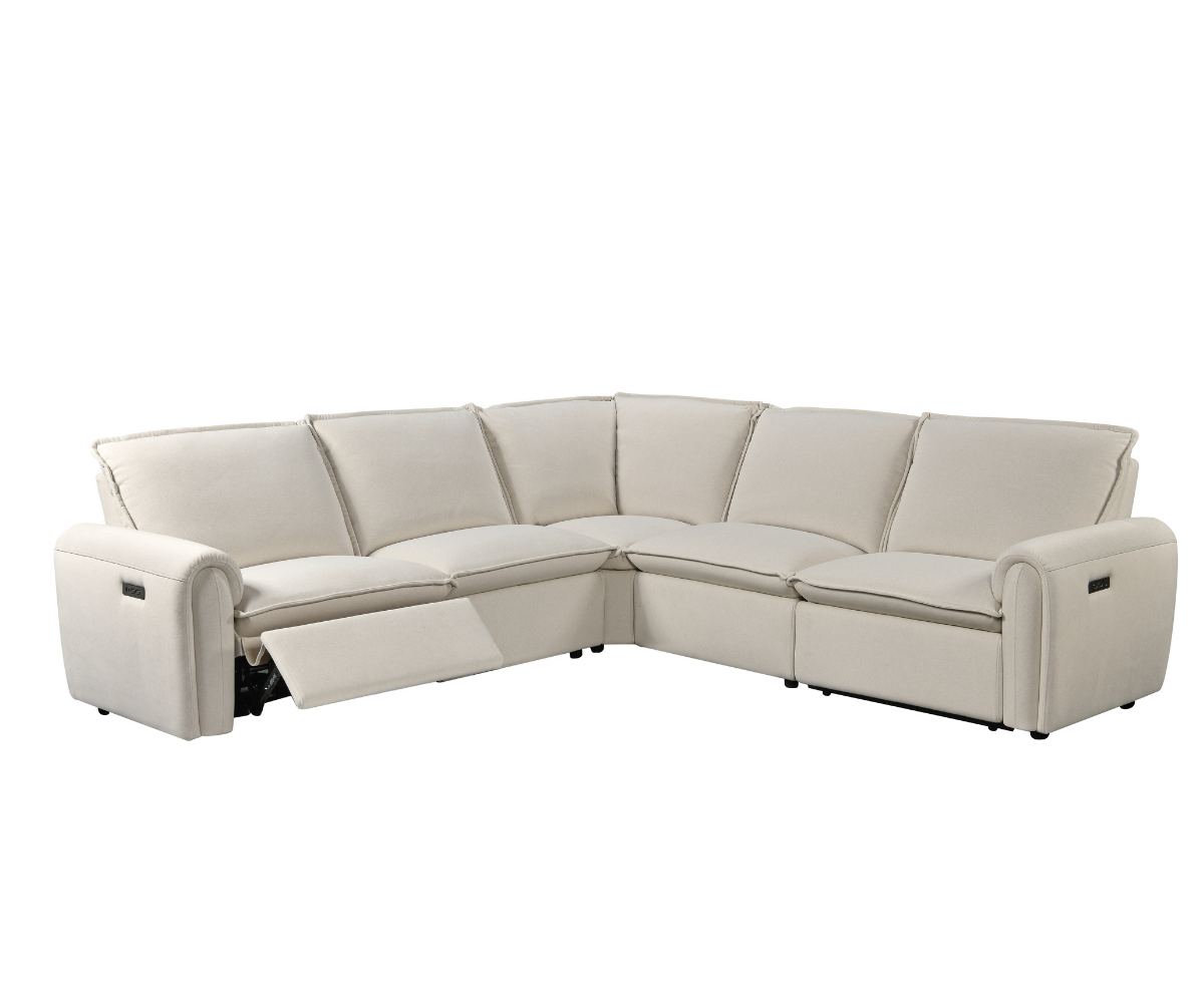 Chicago 5 seater Electric Corner Feather Filled Seats