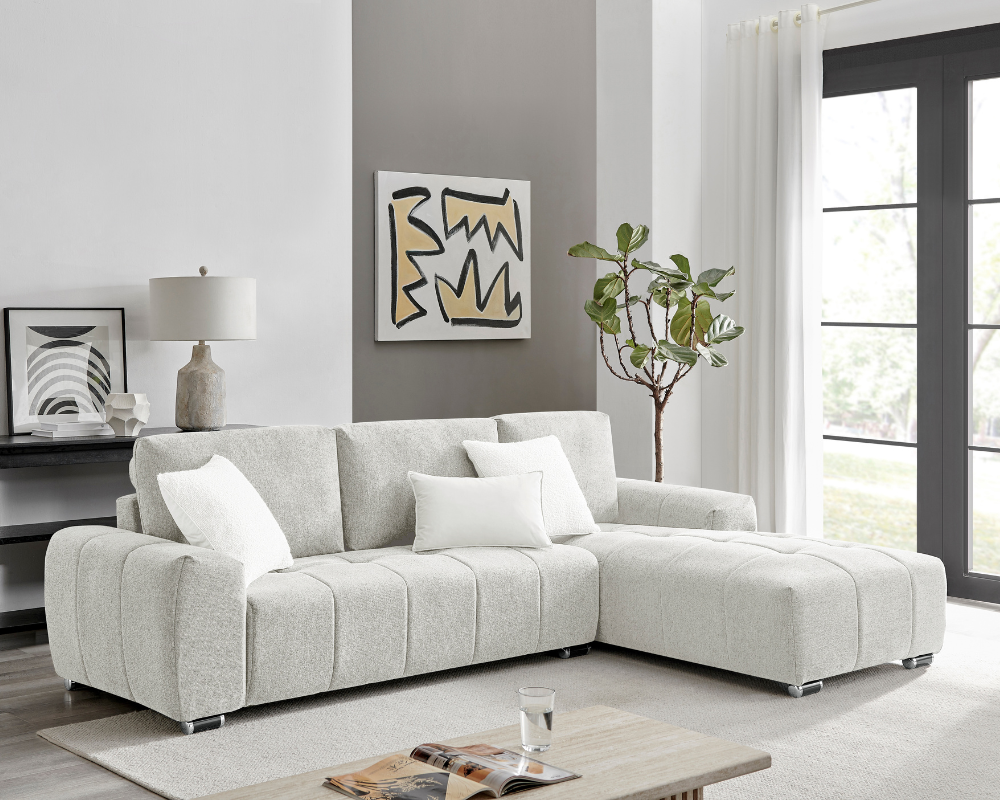 Zuma Right Hand Corner Sofa Beige