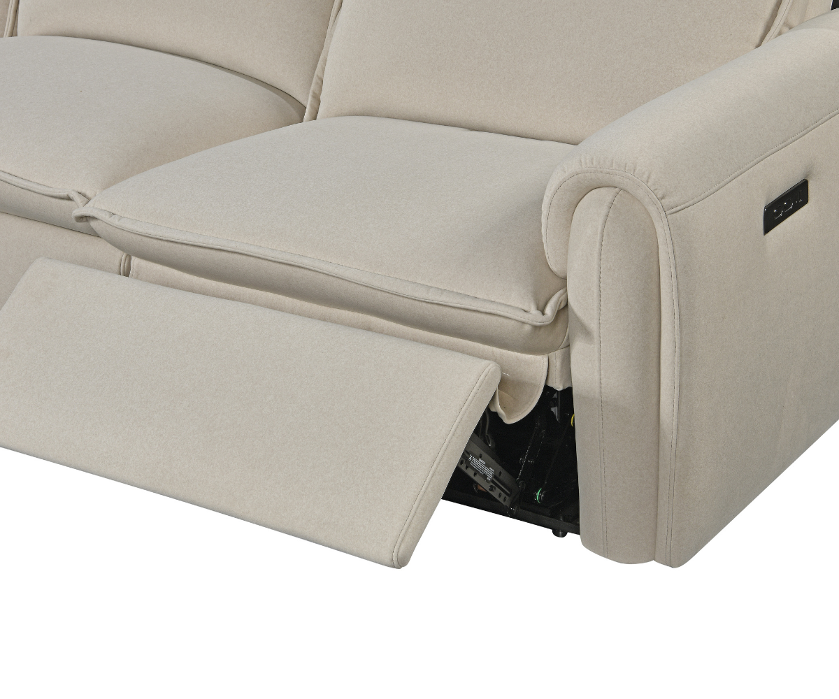 Chicago 5 seater Electric Corner Feather Filled Seats