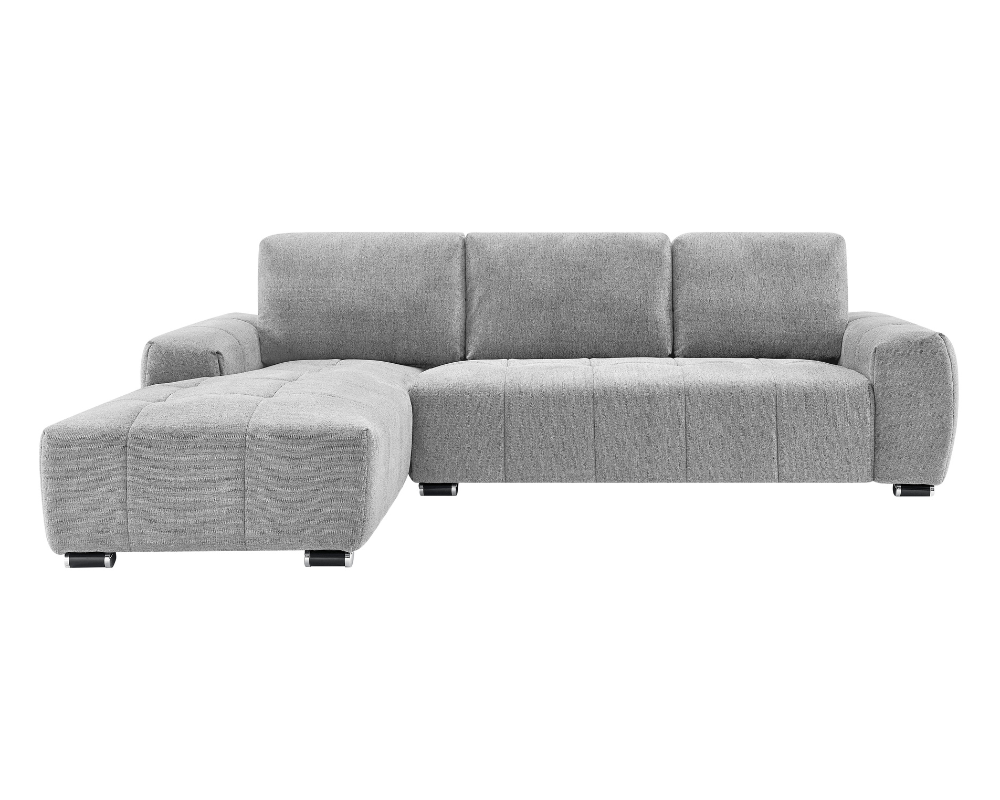 Zuma Left hand Corner Sofa Silver