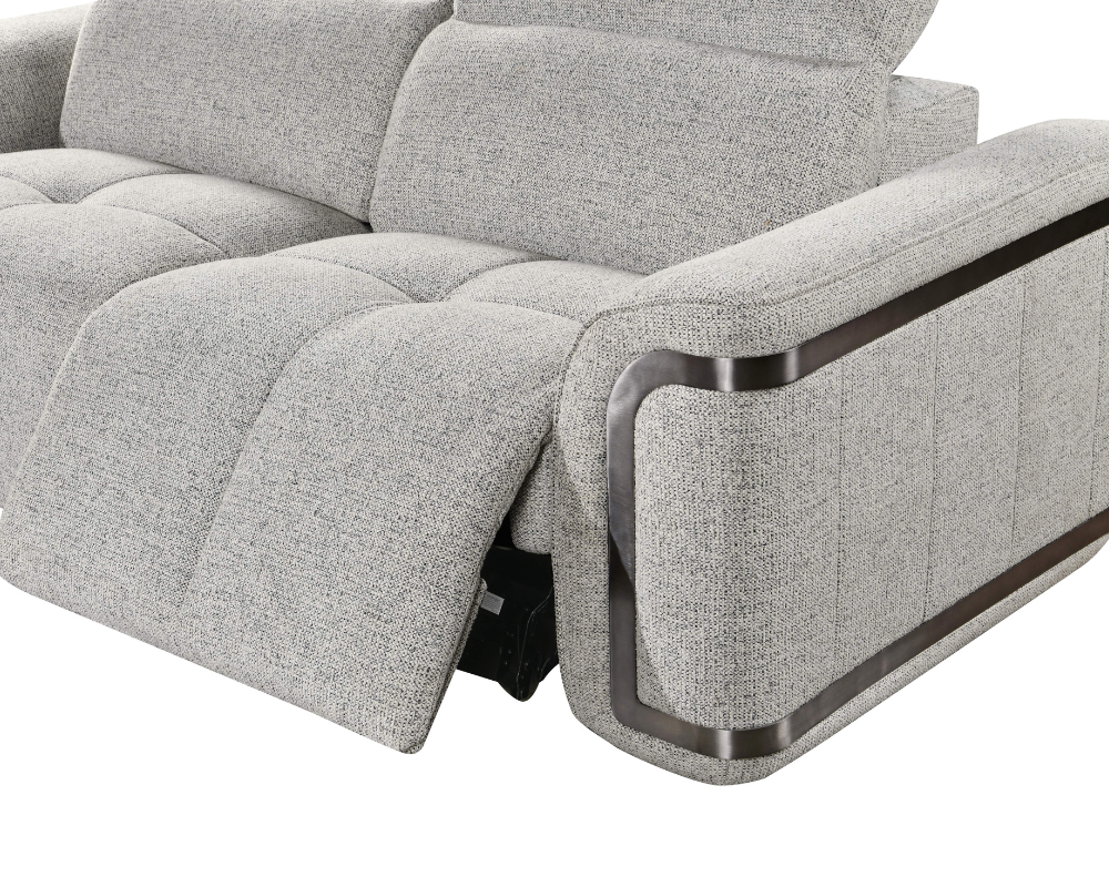 Nova 2+3 Seater Powered Electric Recliner with adjustable Headrest Silver