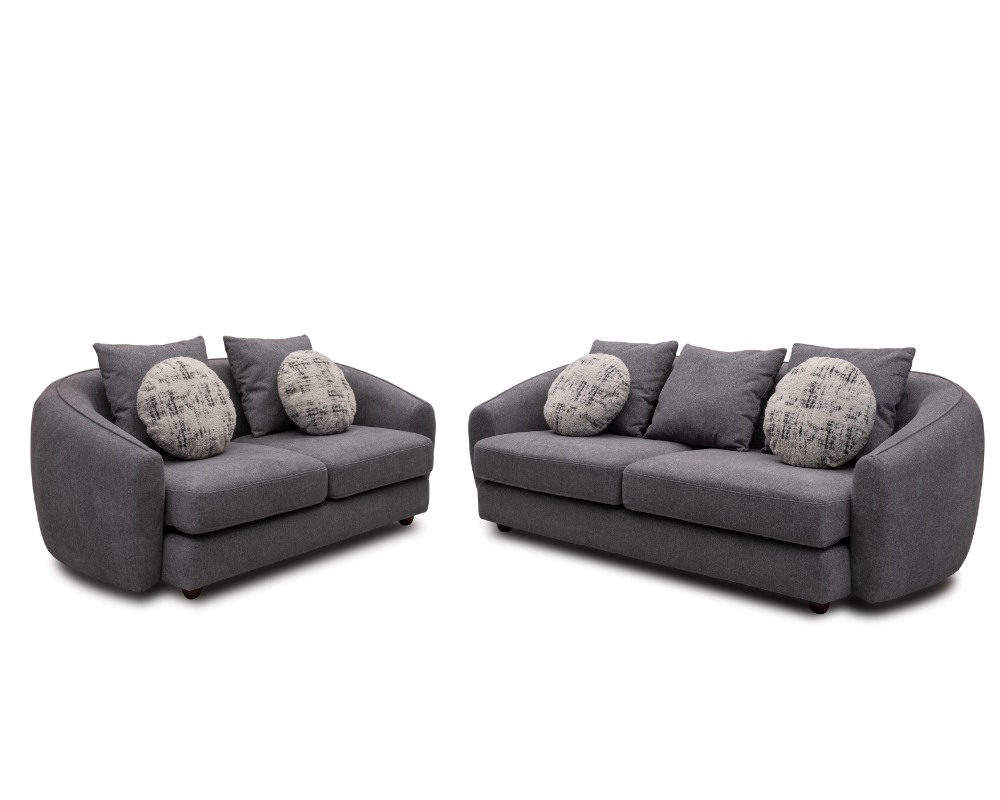 Lunar 3 Seater Grey
