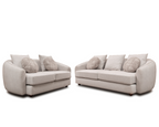 Lunar 2+3 sofa set Cream