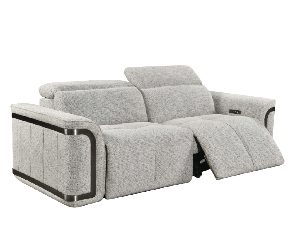 Nova 2+3 Seater Powered Electric Recliner with adjustable Headrest Silver